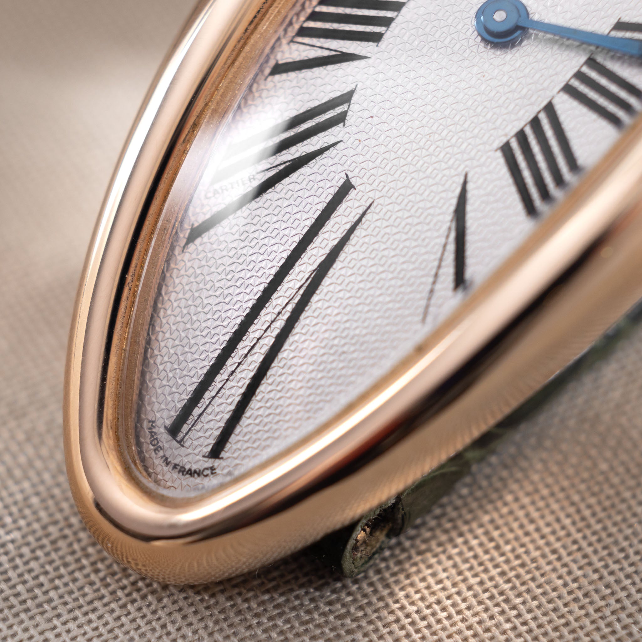 Cartier Baignoire Allongée Referenz 2606 Roségold Box und Papiere