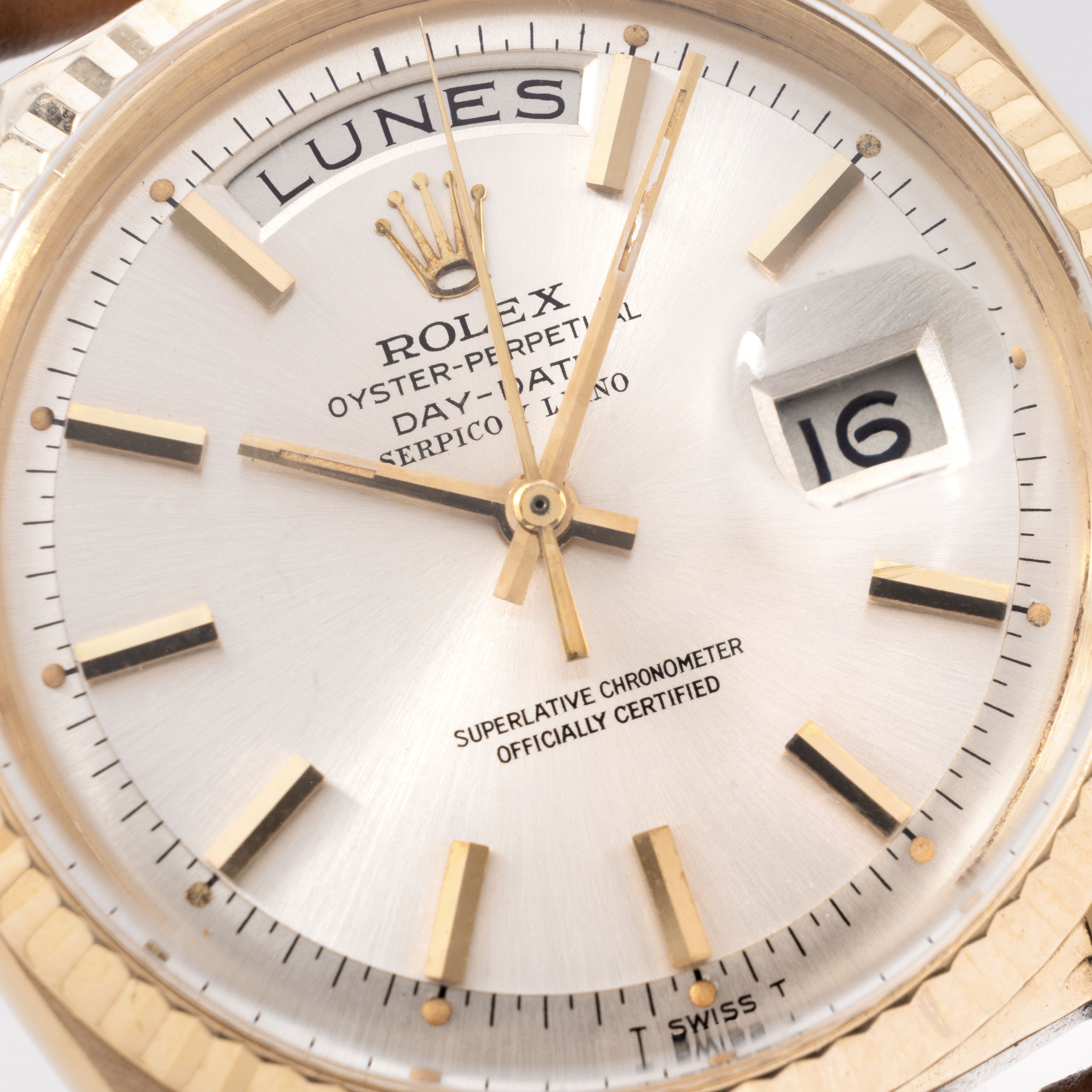 Rolex Day-Date 1803 Serpico Y Laino Double Signed Zifferblatt