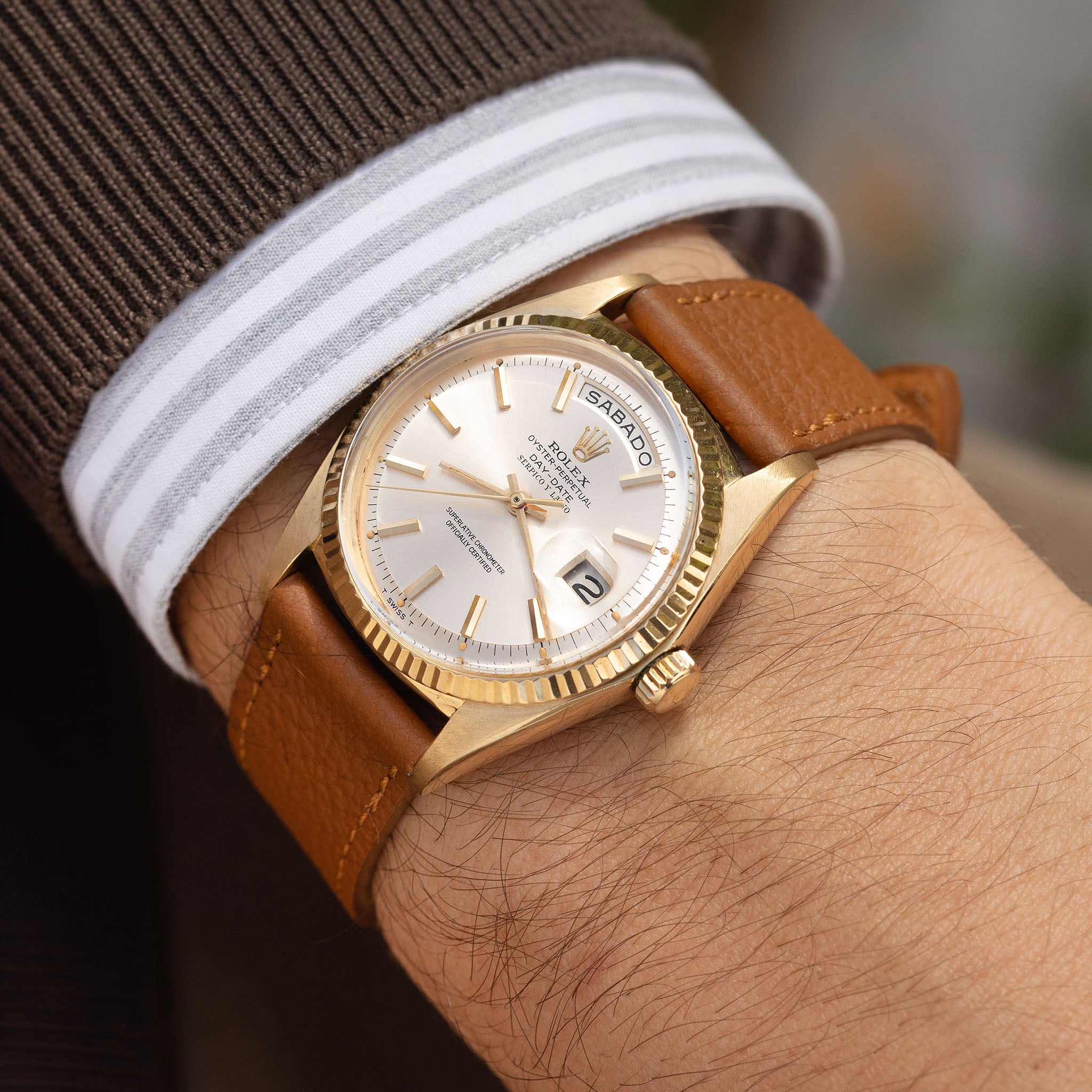 Rolex Day-Date 1803 Serpico Y Laino Double Signed Zifferblatt