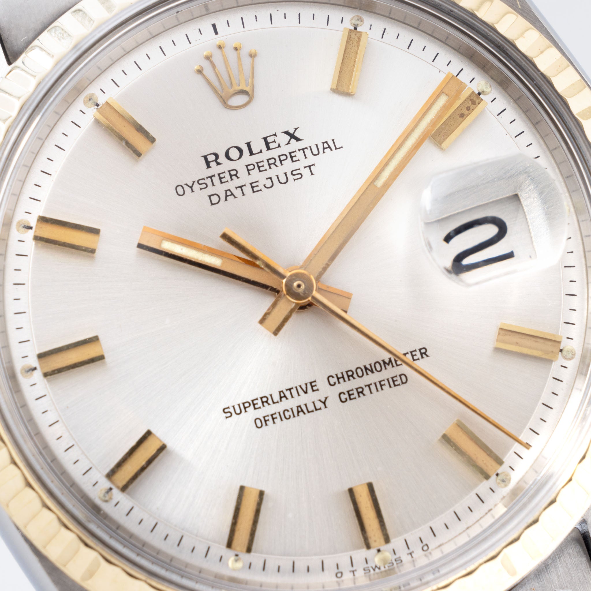 Rolex Datejust 1601/3 Wide Boy Zifferblatt
