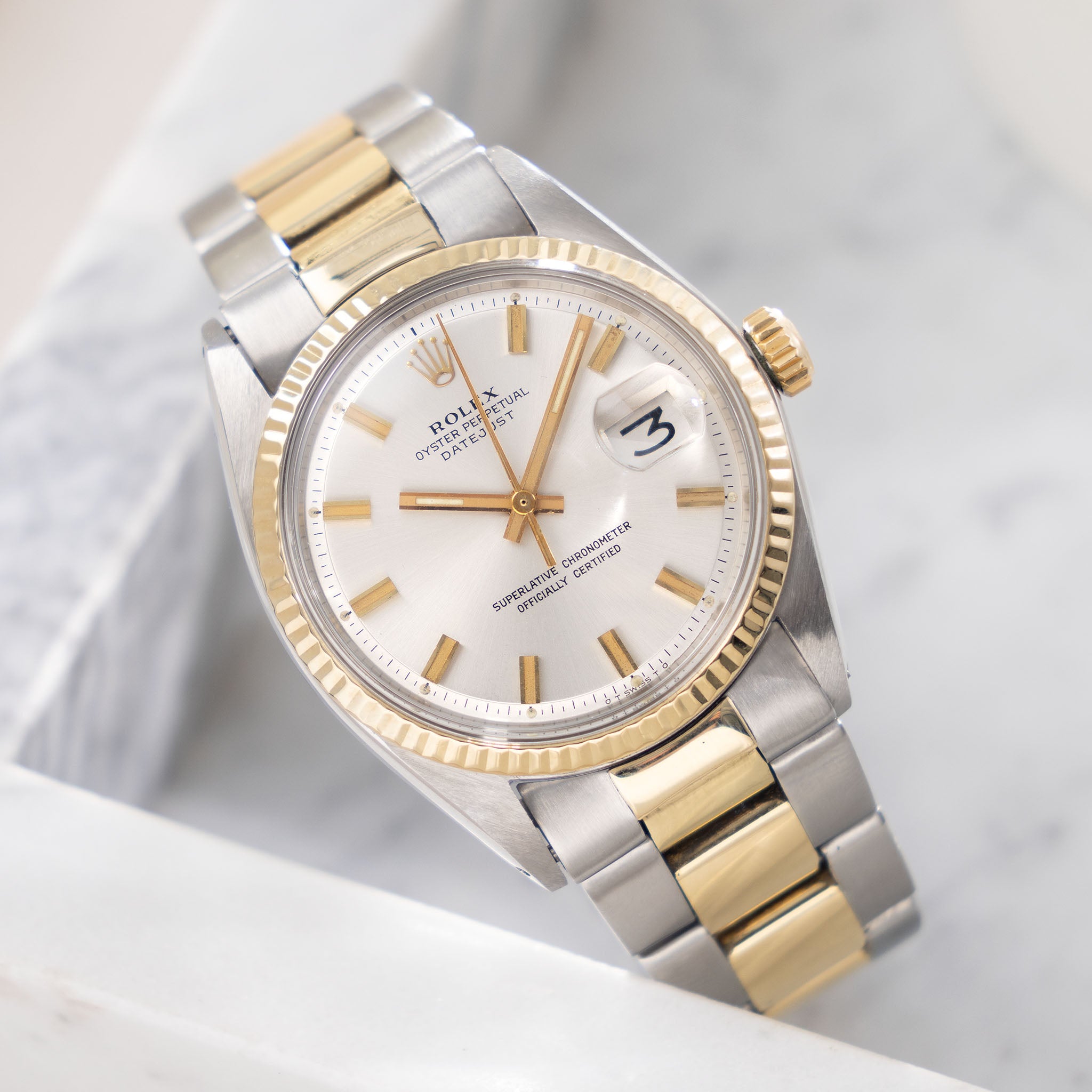Rolex Datejust 1601/3 Wide Boy Zifferblatt