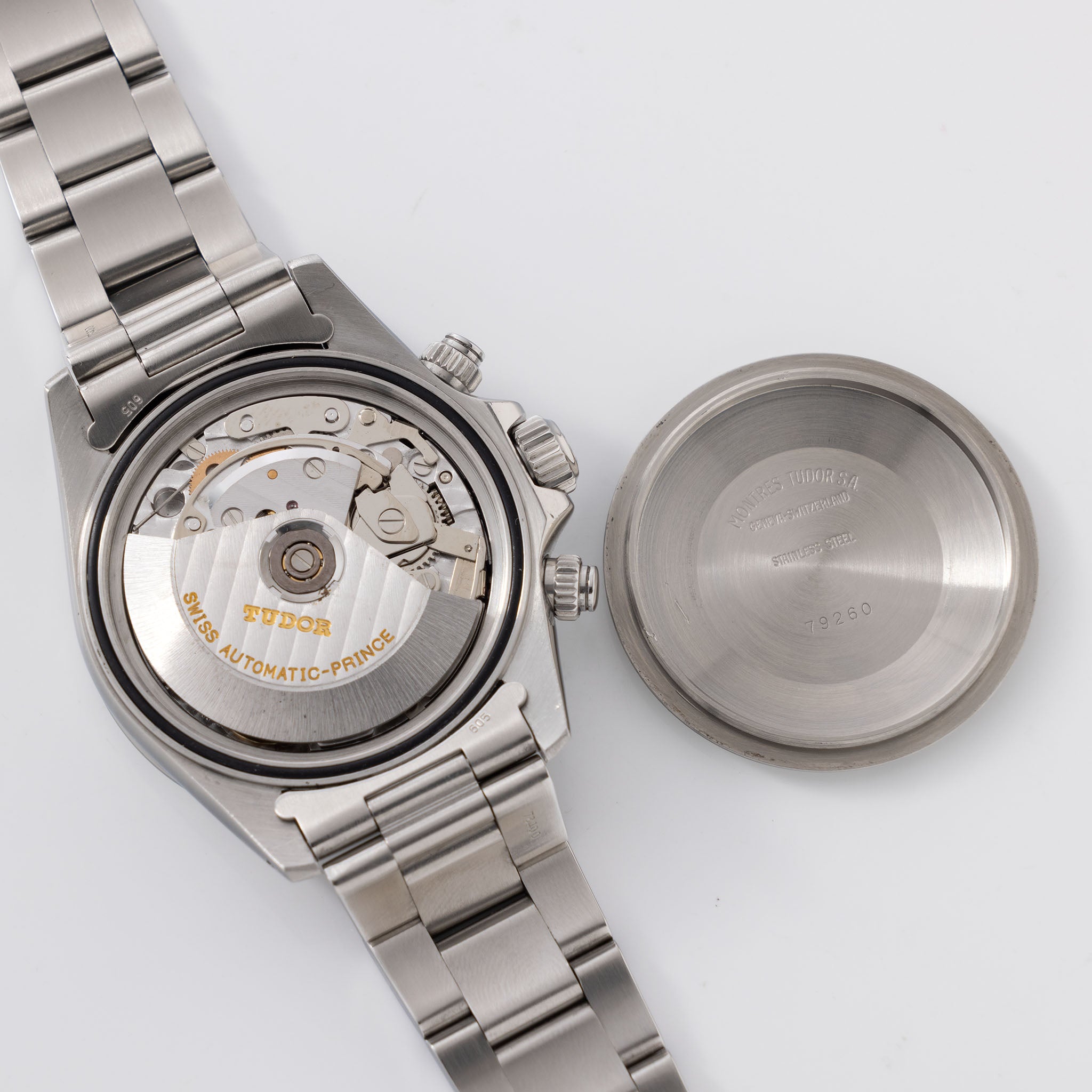 Tudor Prince Date Chronograph mit schwarzem Zifferblatt Referenz 79280