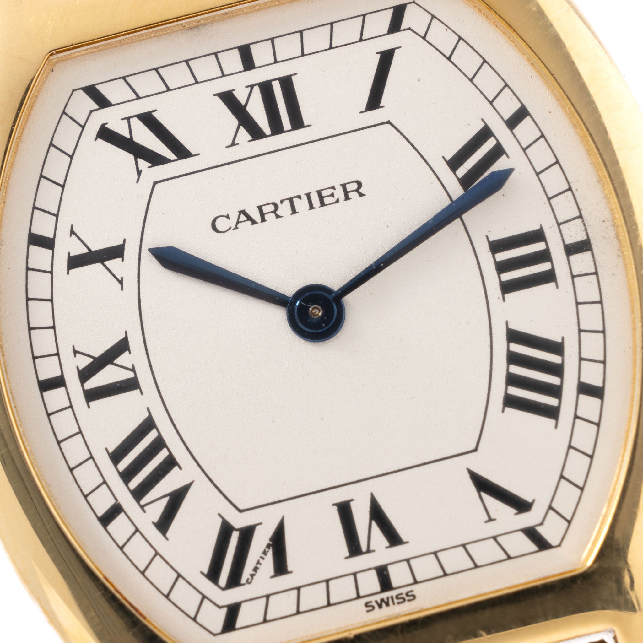 Cartier Tortue Ultra Thin mit Box und Papieren aus den 1980er