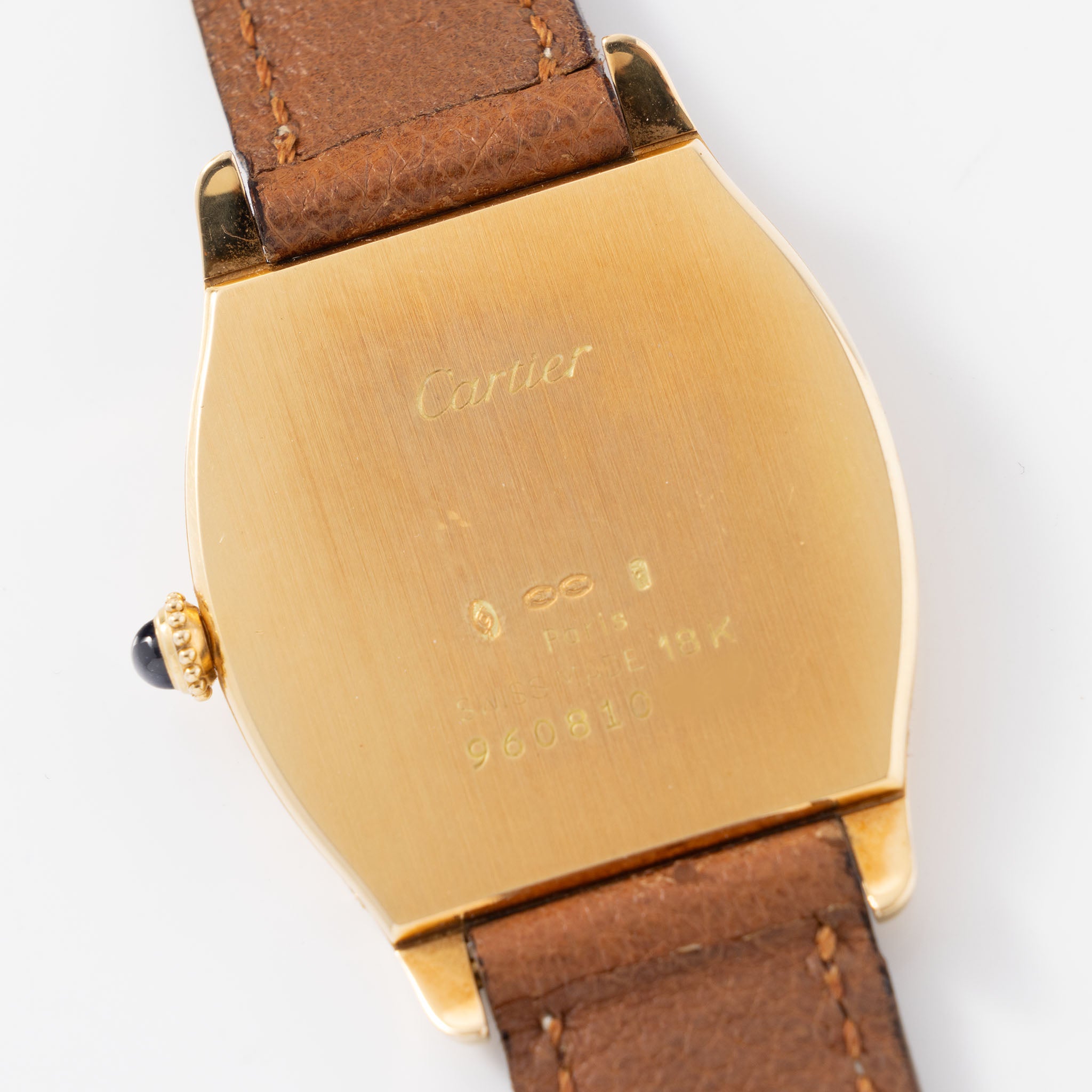 Cartier Tortue Ultra Thin mit Box und Papieren aus den 1980er