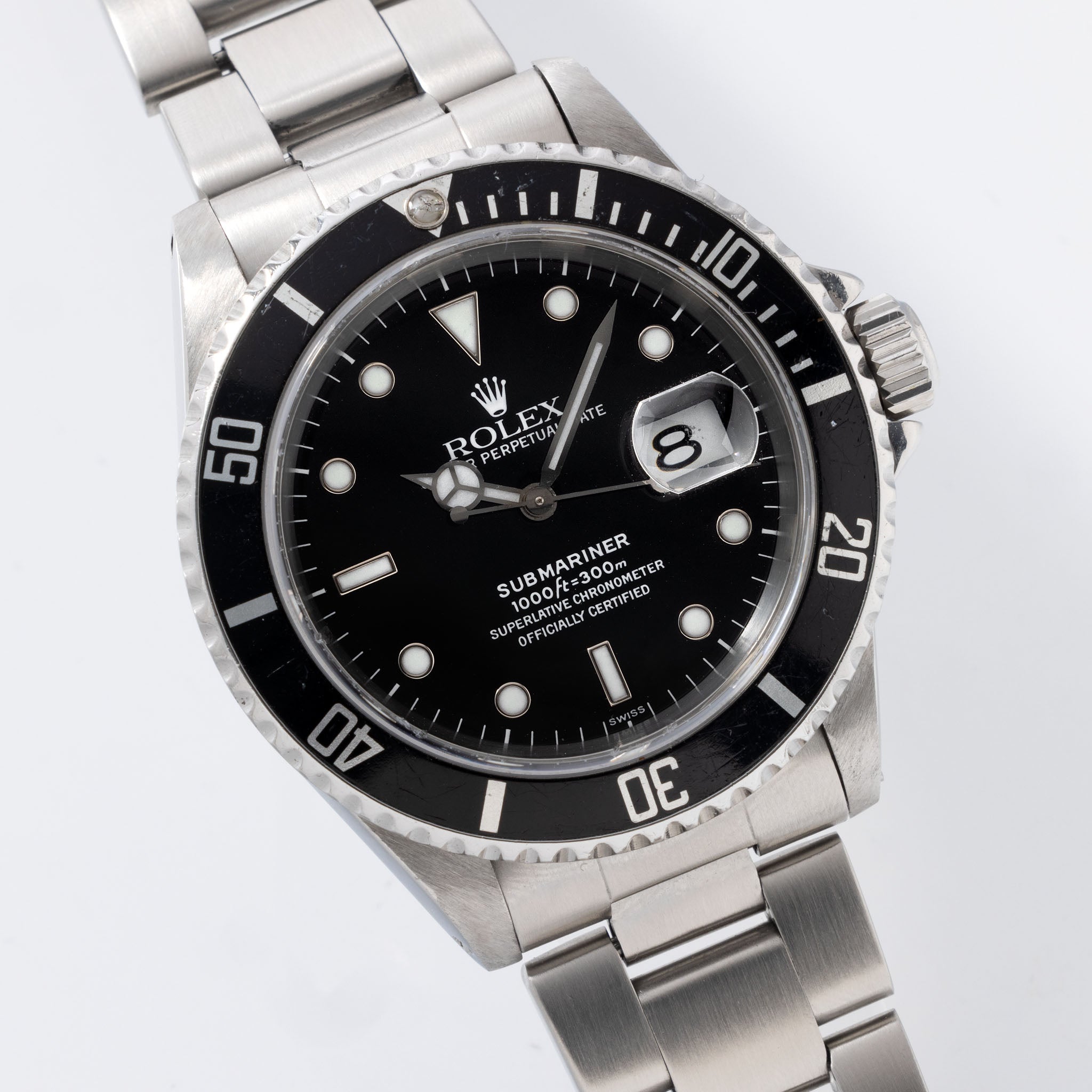 Rolex Submariner Date Referenz 16610 Swiss Only Zifferblatt