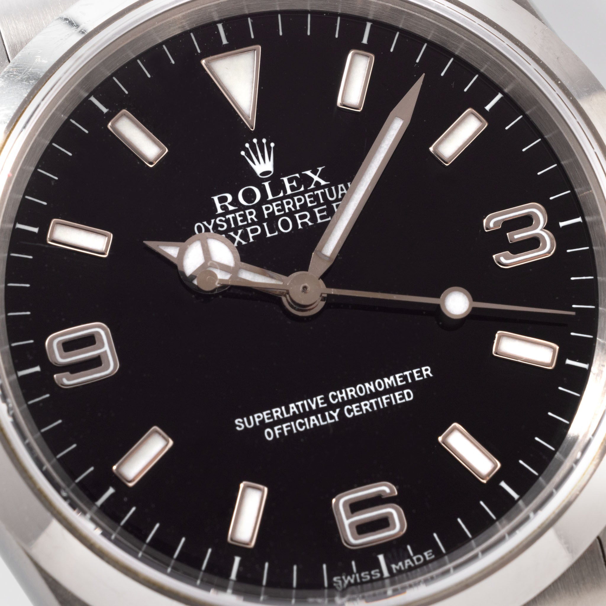 Rolex Explorer 114270 Box und Papiere Unpoliert