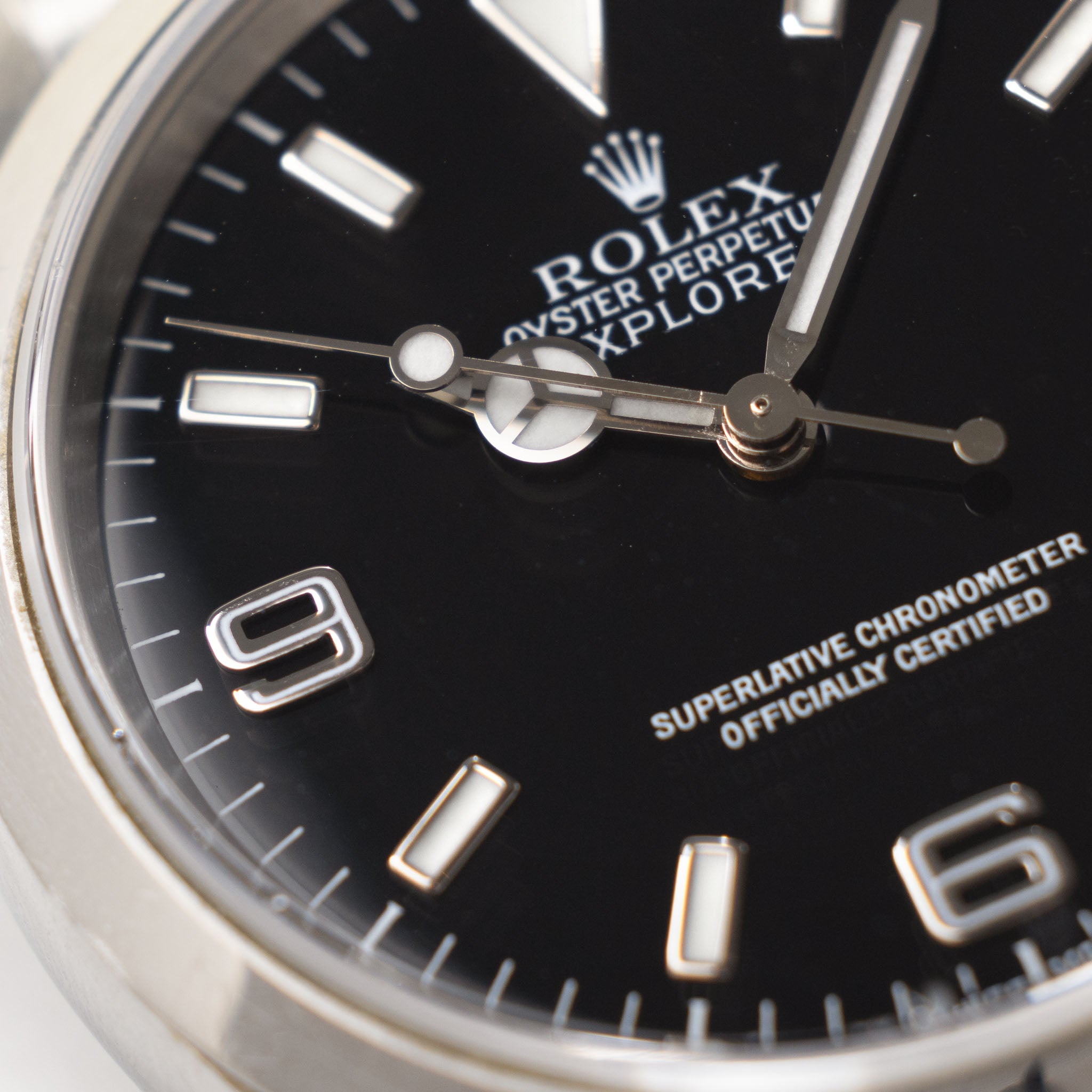 Rolex Explorer 114270 Box und Papiere Unpoliert