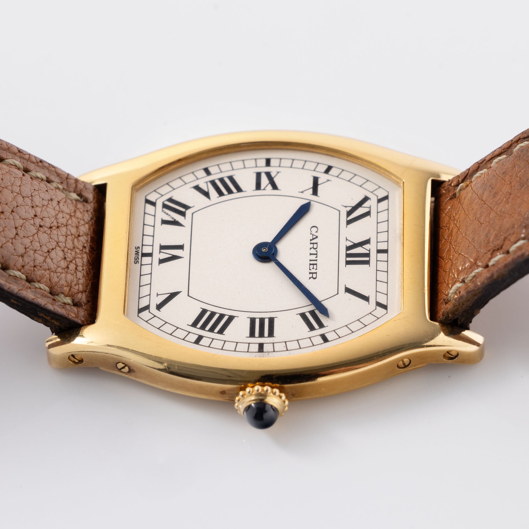Cartier Tortue Ultra Thin mit Box und Papieren aus den 1980er