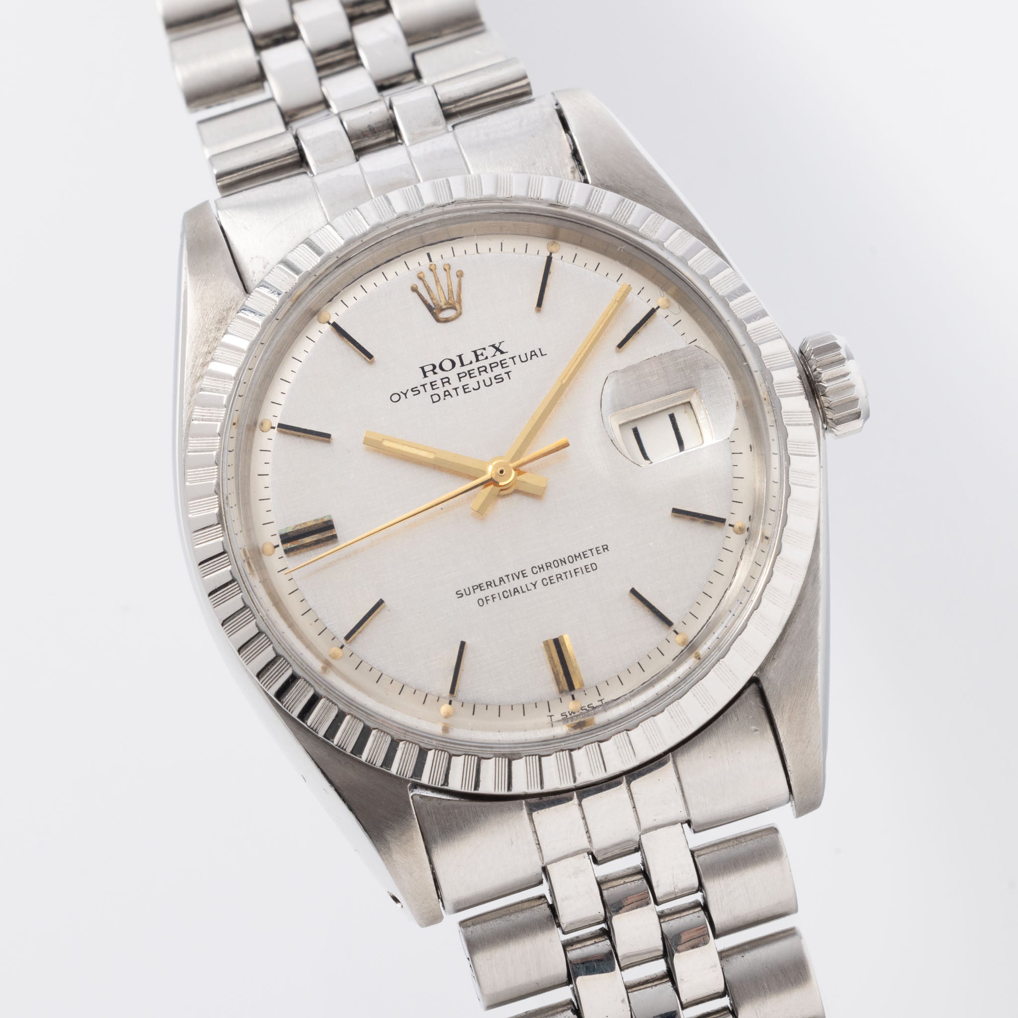Rolex Datejust 1603 Linen Zifferblatt
