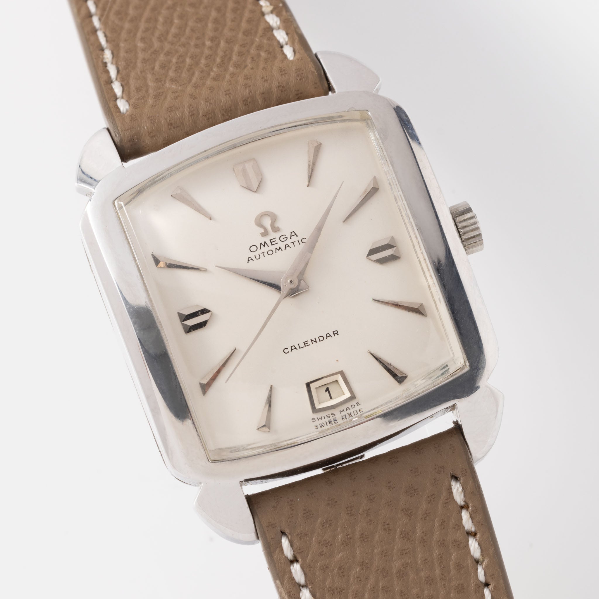 Seltene Omega Kalender "Grand Luxe" Weißgold Referenz 3953