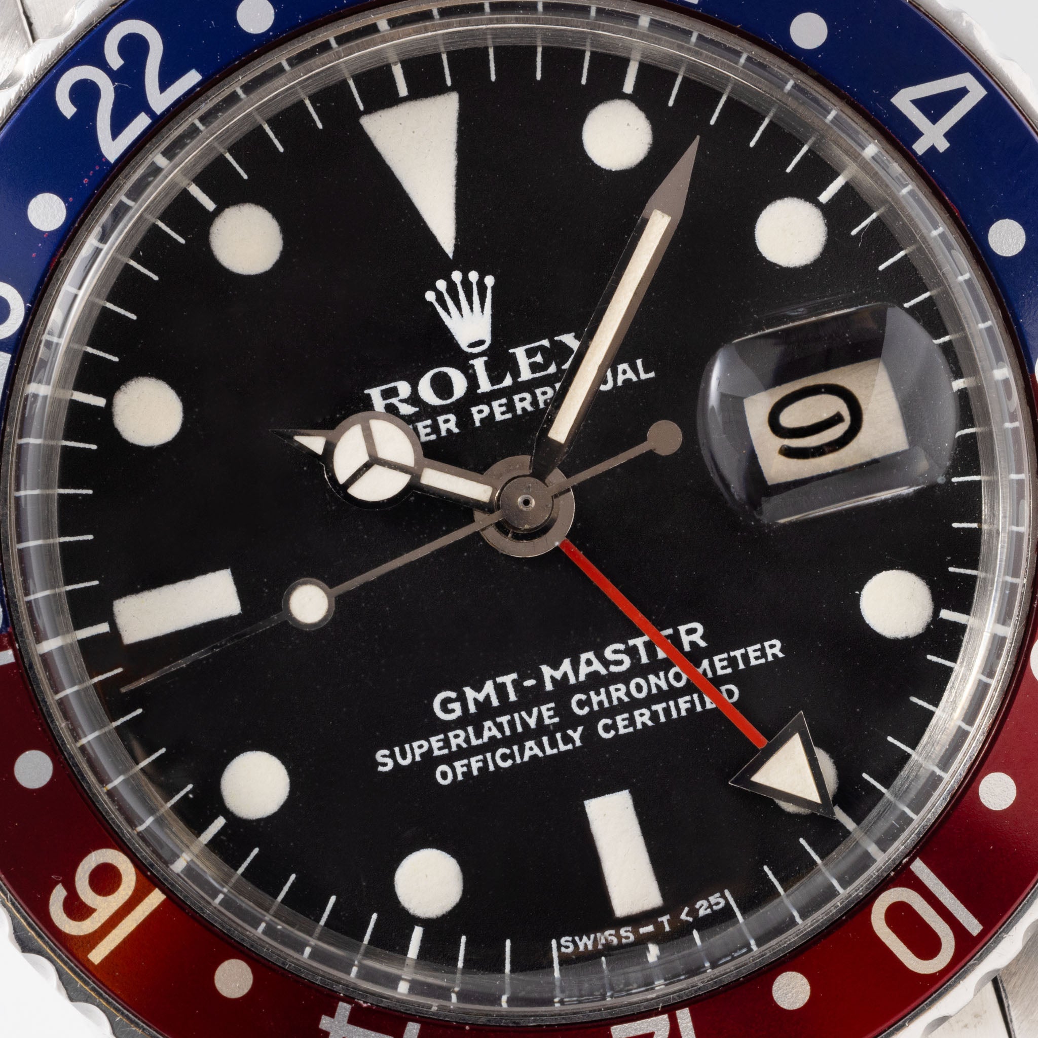Rolex GMT-Master Referemz 1675 Mk4 Zifferblatt