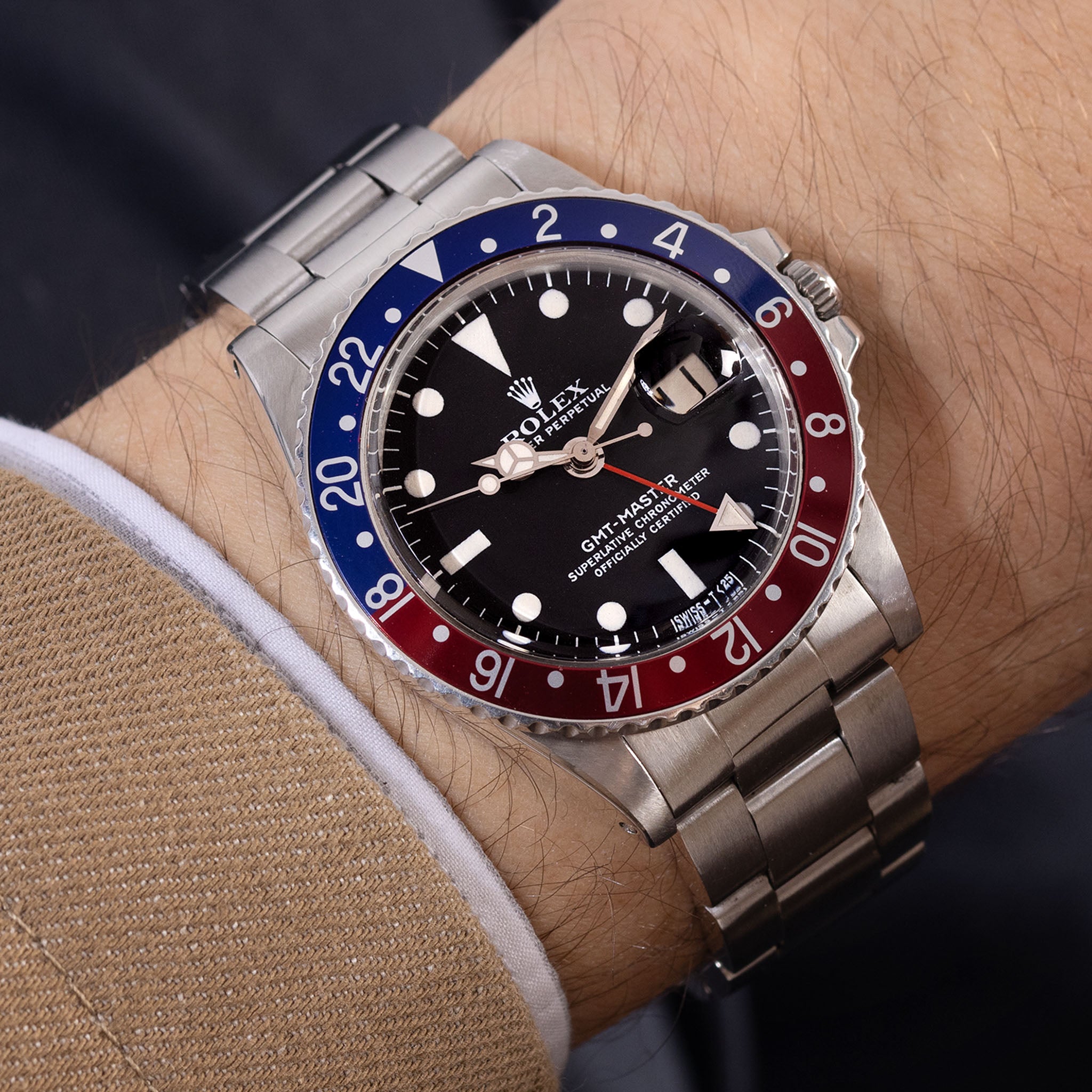 Rolex GMT-Master Referemz 1675 Mk4 Zifferblatt