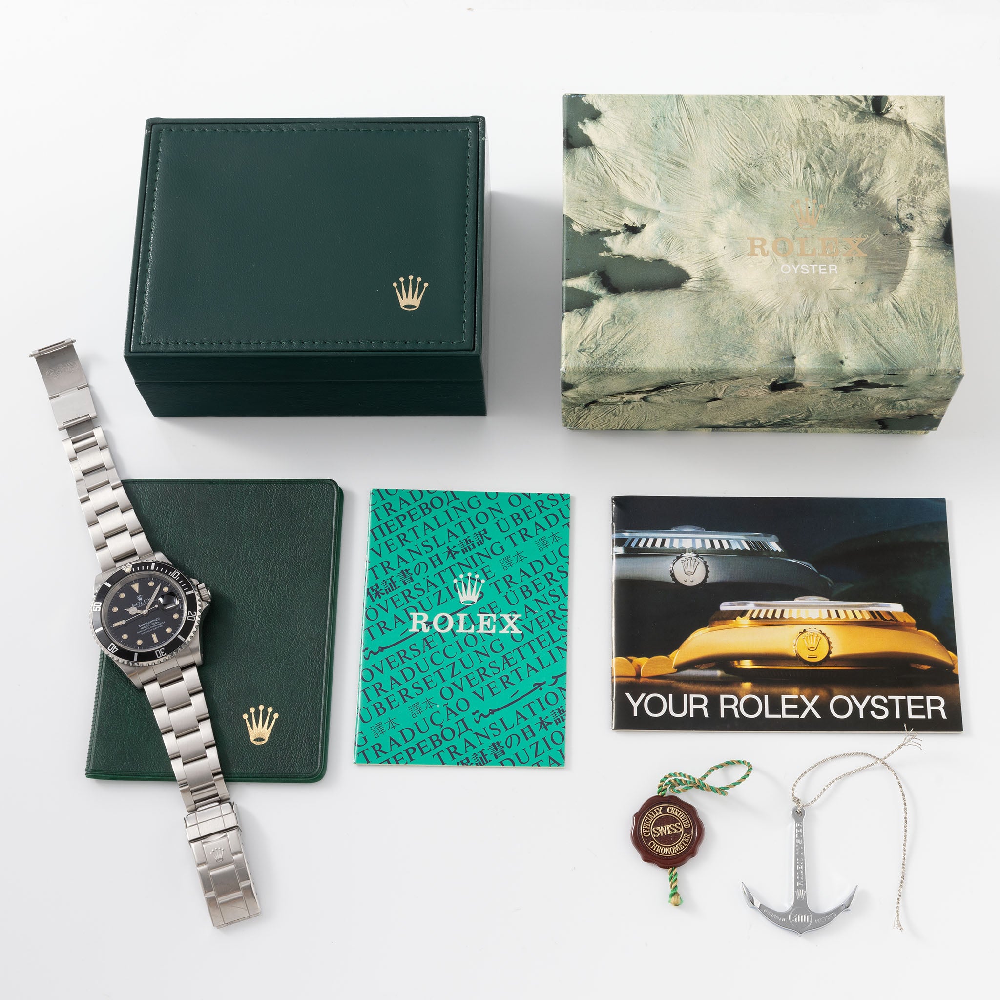 Rolex Submariner Date Referenz 16610 Tritium Zifferblatt mit Box und Accessoires