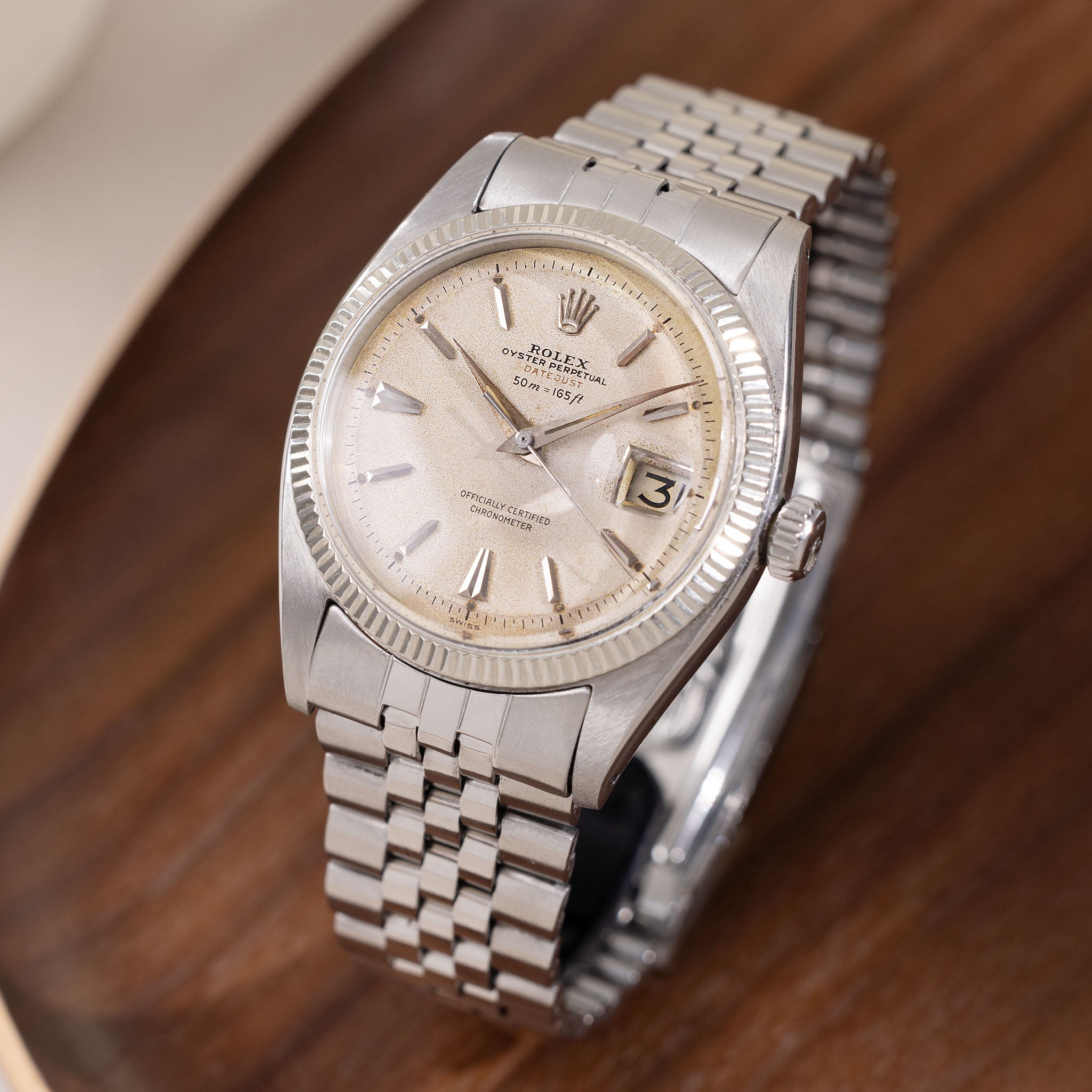 Rolex Datejust Referenz 6305 Ovettone "Schwarze Tiefenangabe"