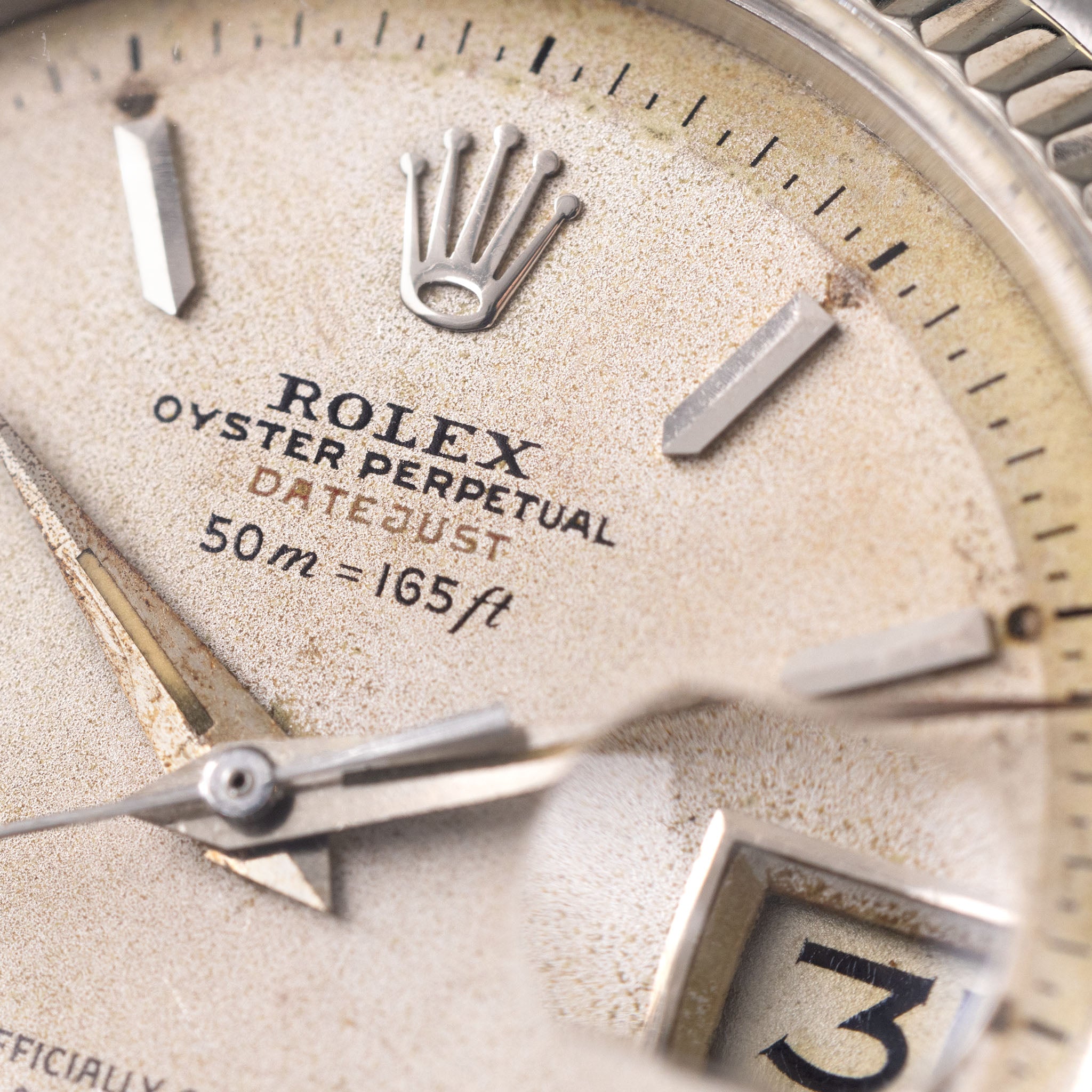 Rolex Datejust Referenz 6305 Ovettone "Schwarze Tiefenangabe"