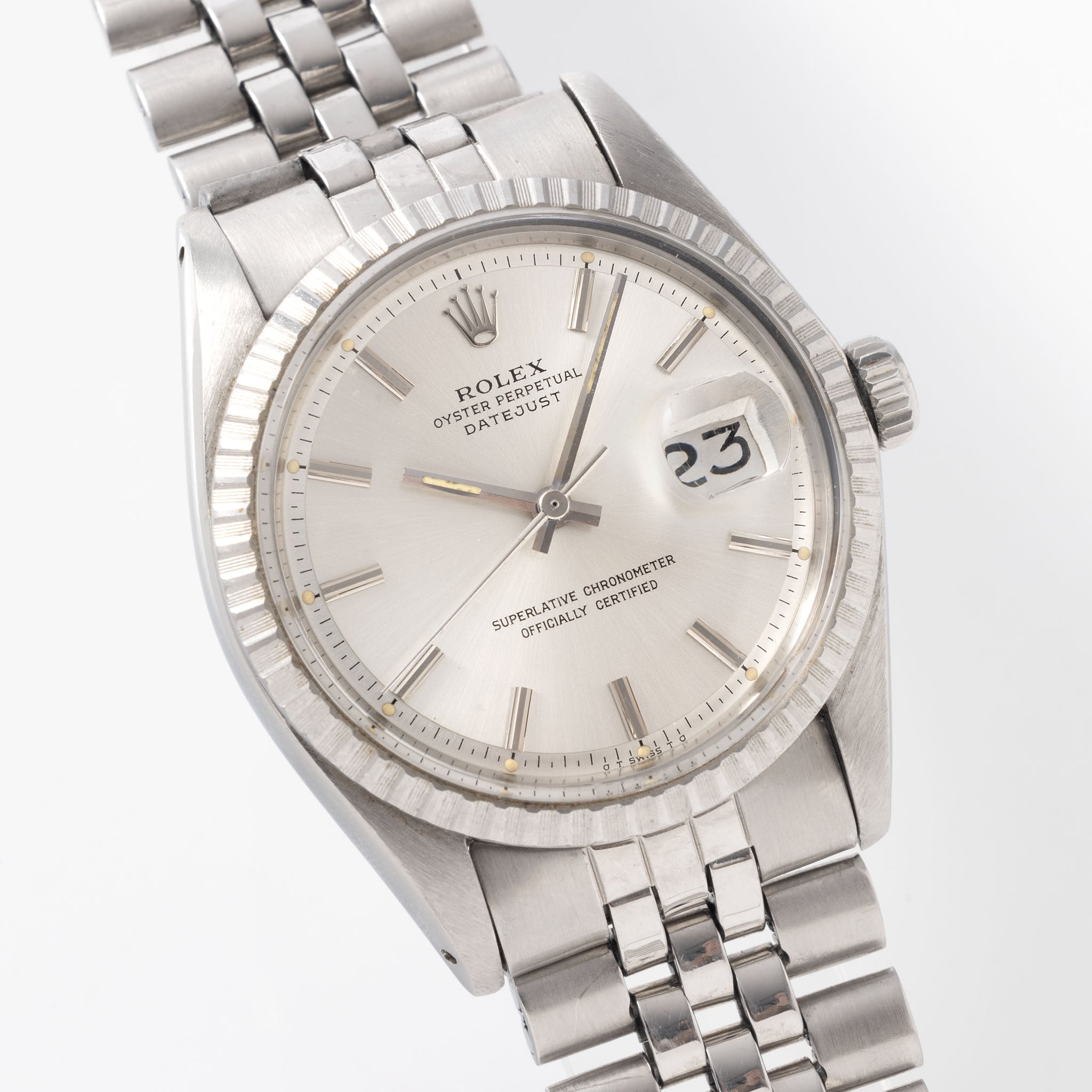 Rolex Datejust Referenz 1603 Silbernes Sigma Zifferblatt