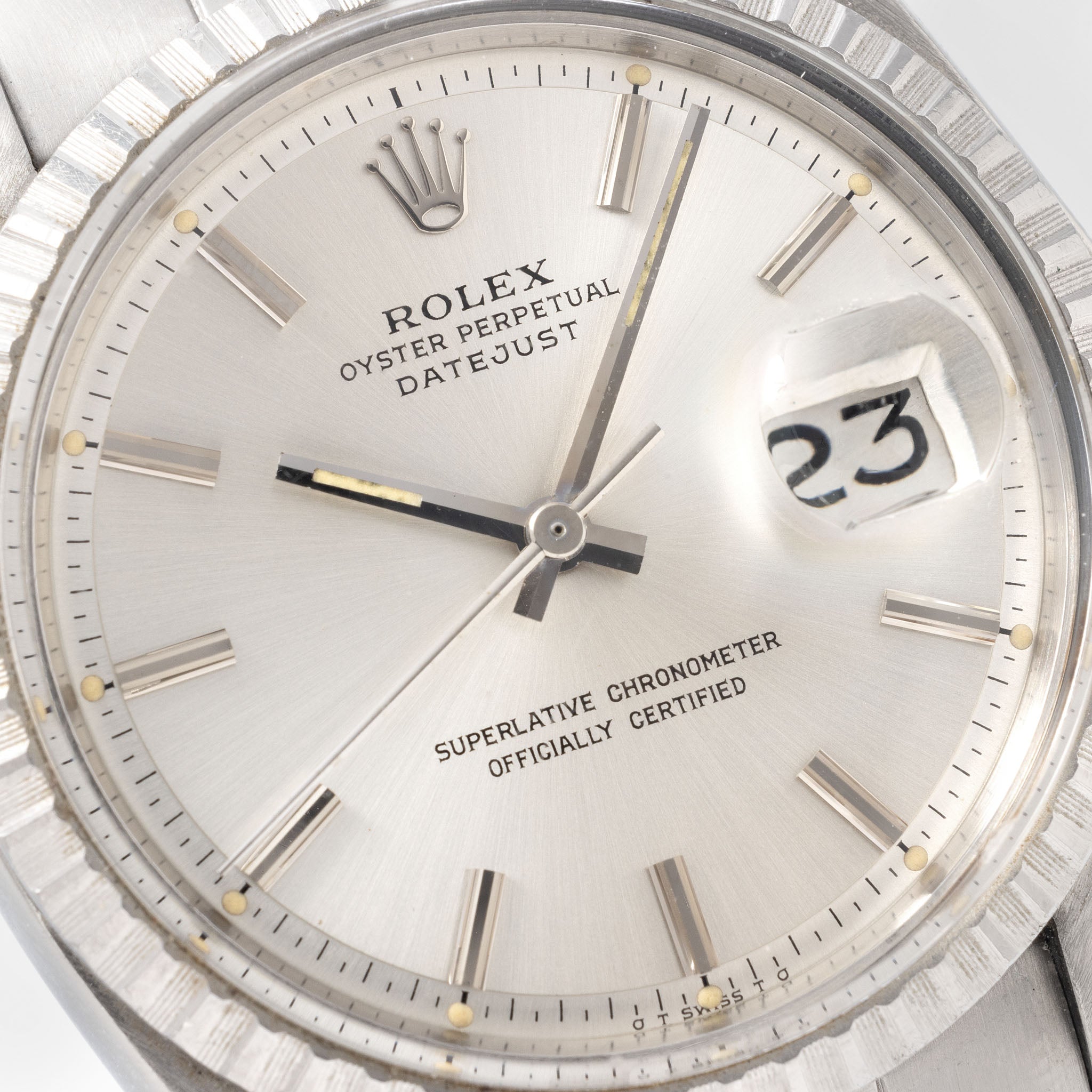 Rolex Datejust Referenz 1603 Silbernes Sigma Zifferblatt