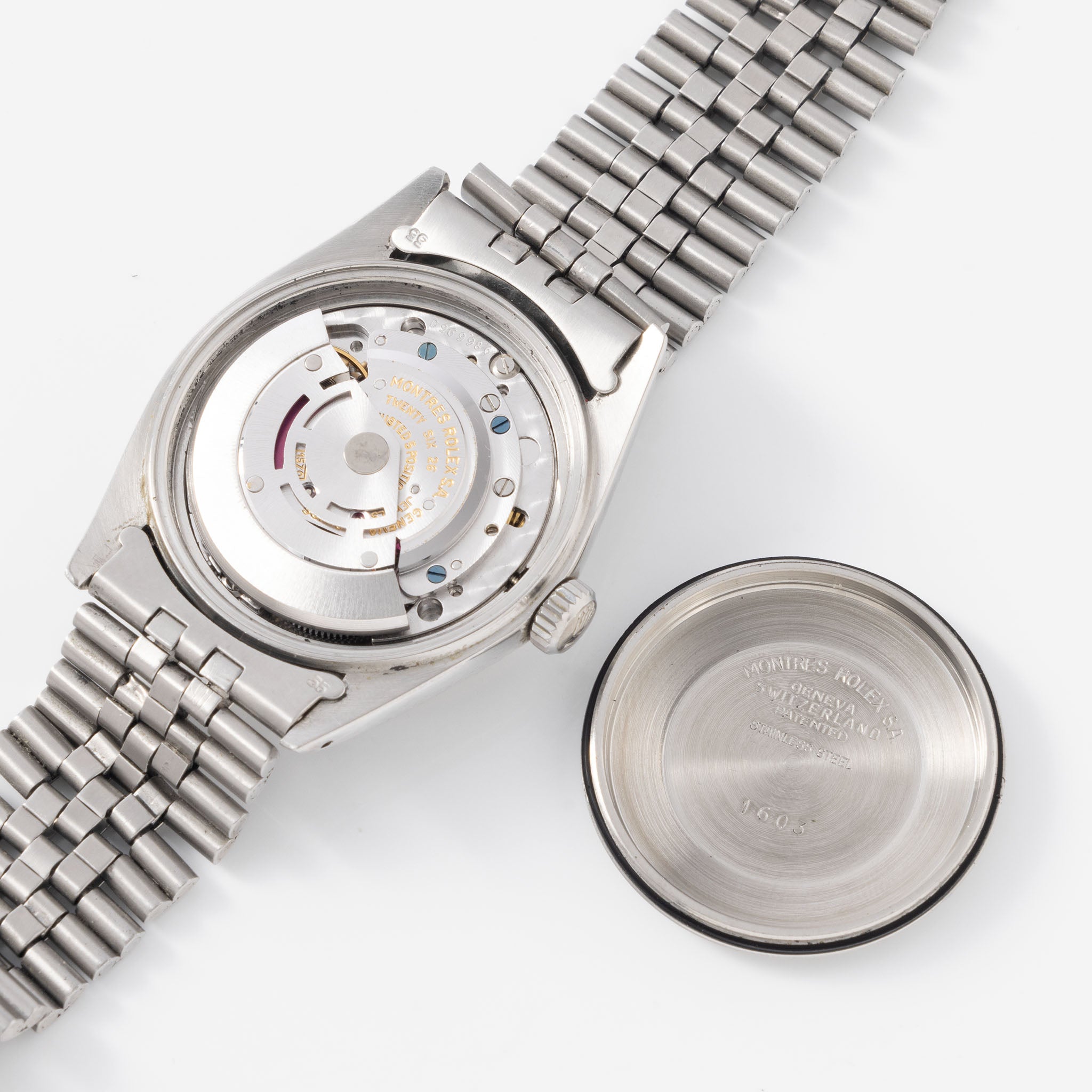 Rolex Datejust Referenz 1603 Silbernes Sigma Zifferblatt