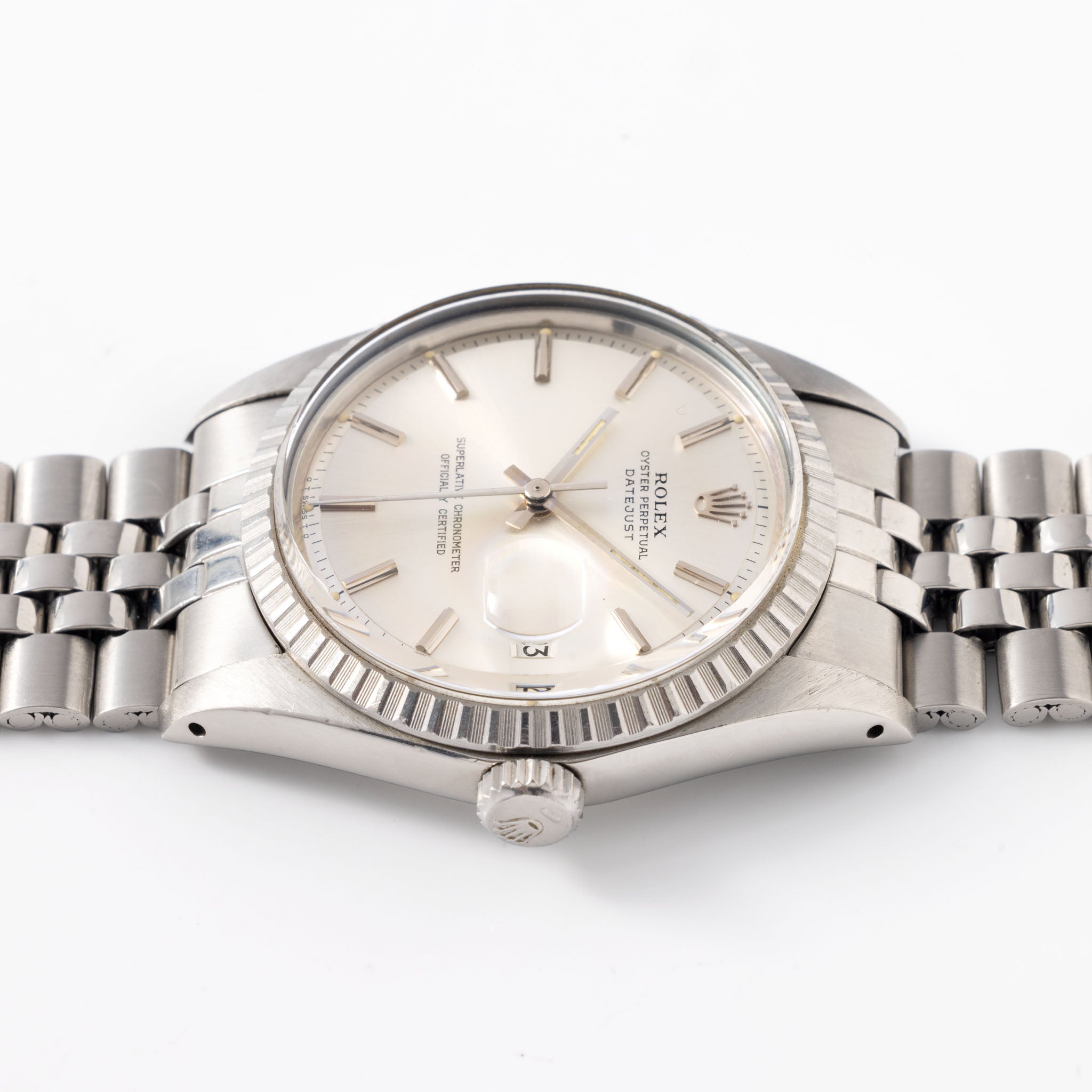 Rolex Datejust Referenz 1603 Silbernes Sigma Zifferblatt