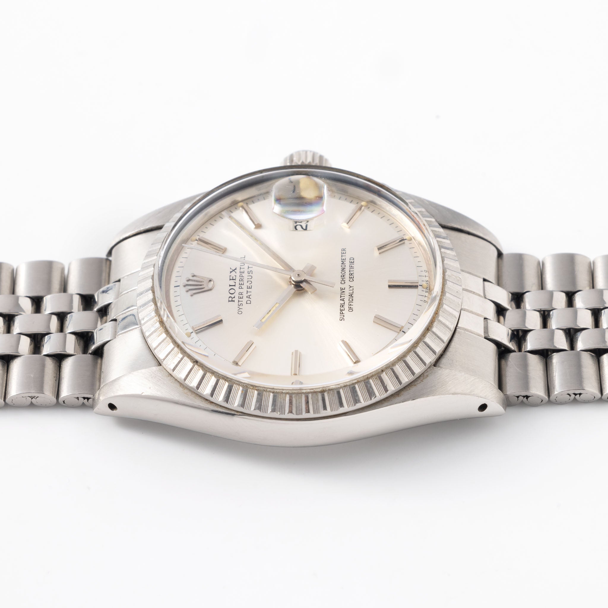 Rolex Datejust Referenz 1603 Silbernes Sigma Zifferblatt