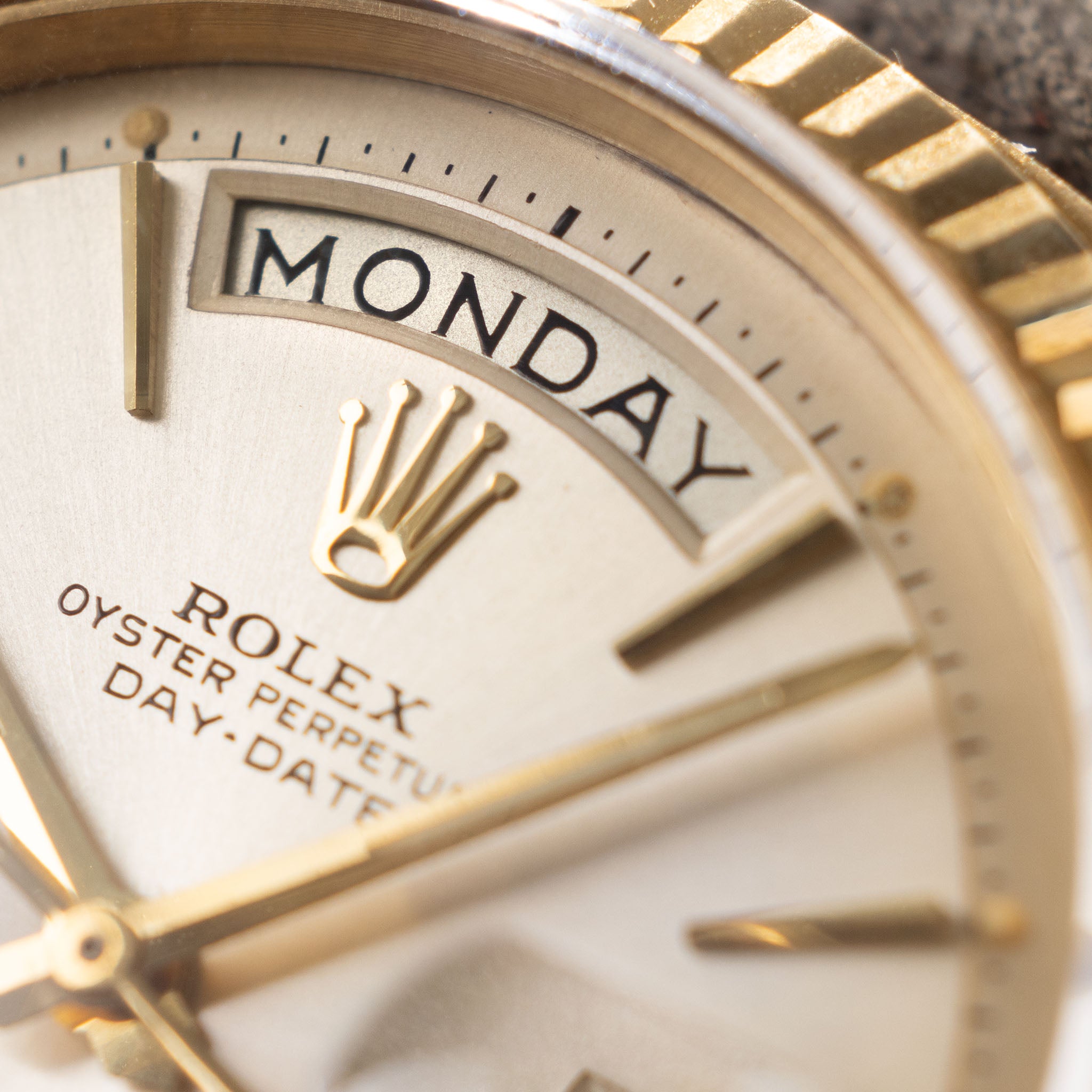 Rolex Day-Date 1803 Silbernes Zifferblatt Mit "Cigarette-Zeiger"