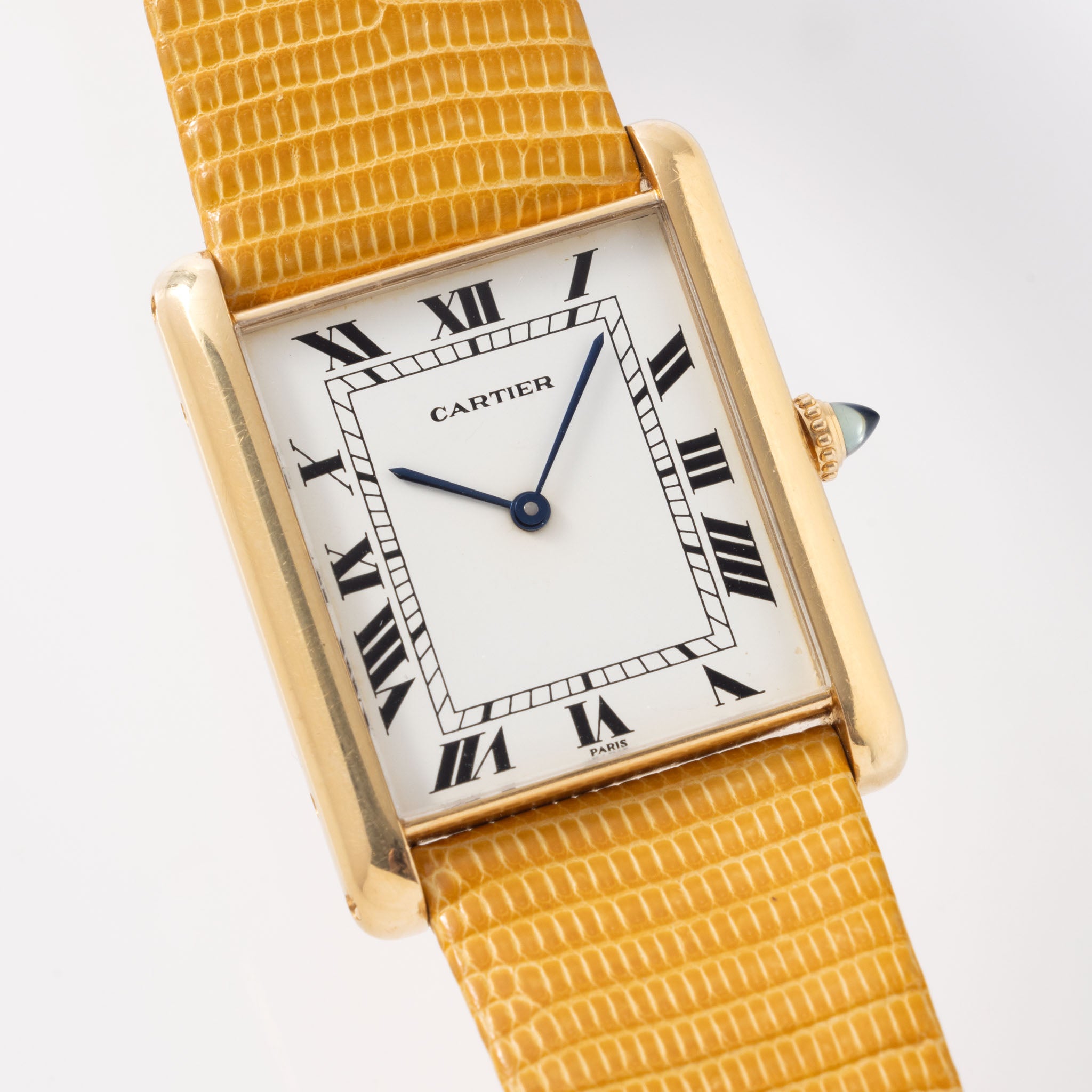 Cartier Tank Jumbo Automatique 18 Karat Gelbgold "Paris Zifferblatt"