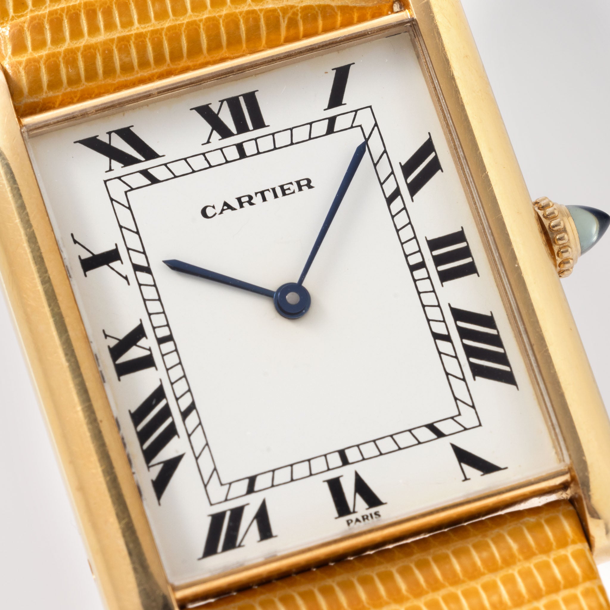 Cartier Tank Jumbo Automatique 18 Karat Gelbgold "Paris Zifferblatt"