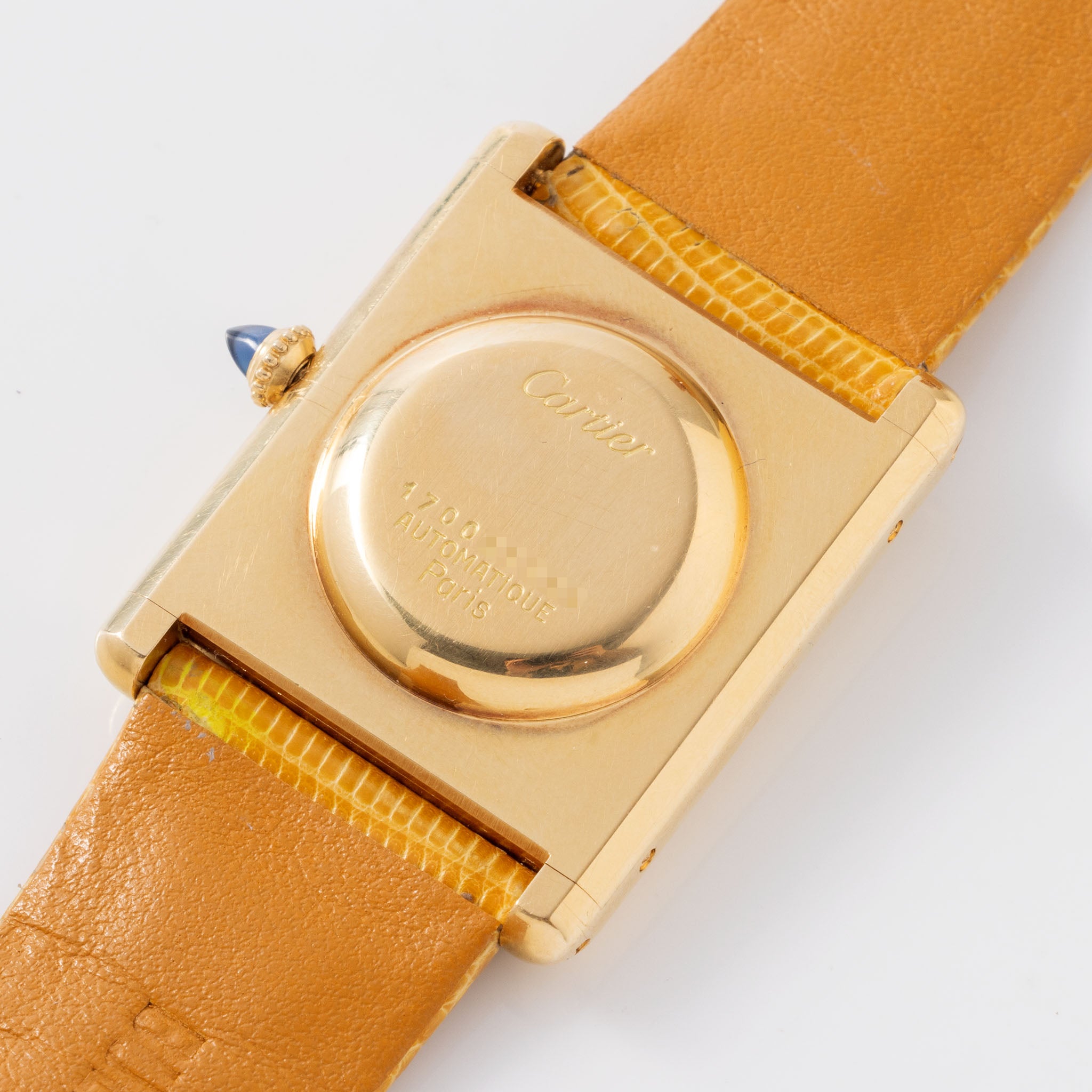 Cartier Tank Jumbo Automatique 18 Karat Gelbgold "Paris Zifferblatt"