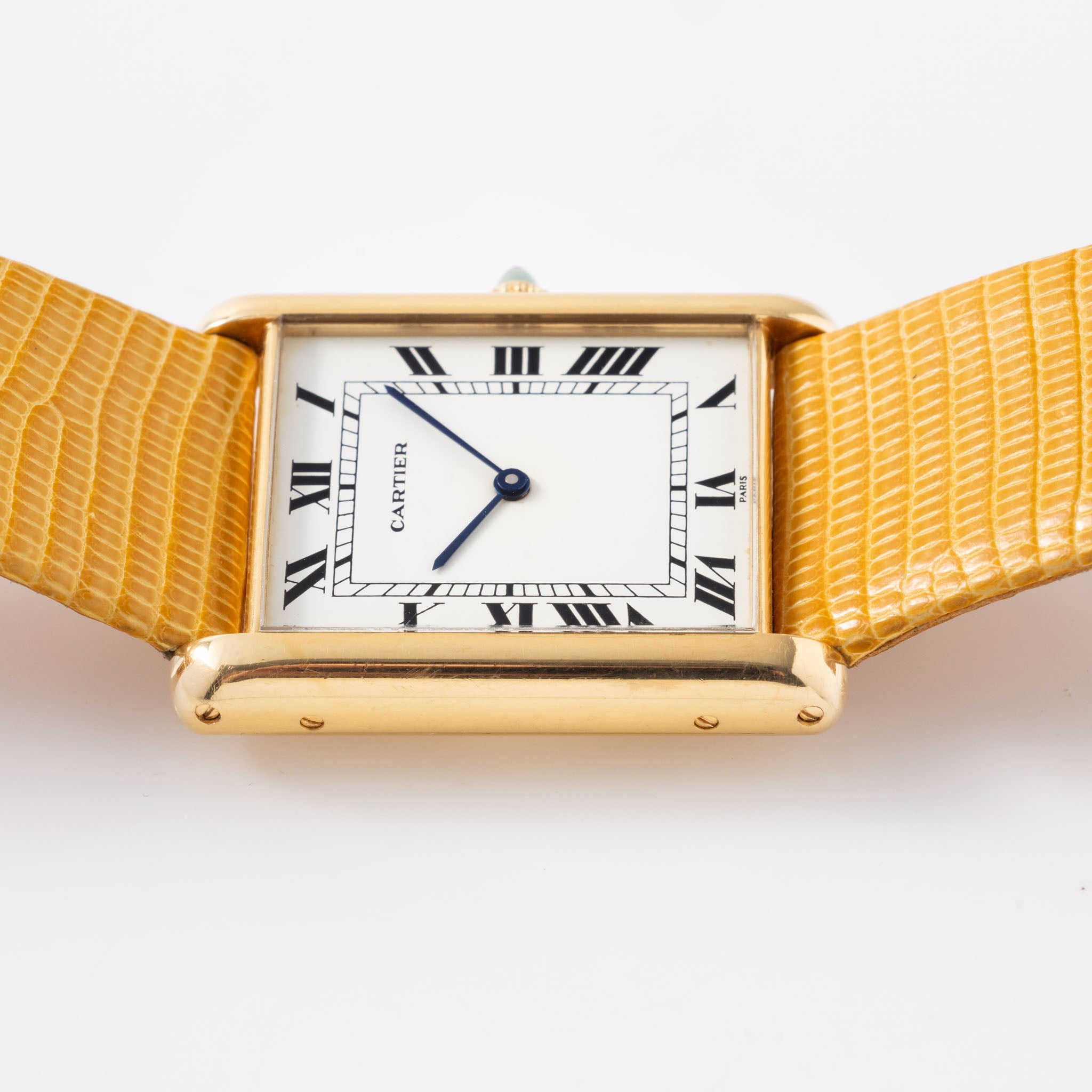 Cartier Tank Jumbo Automatique 18 Karat Gelbgold "Paris Zifferblatt"