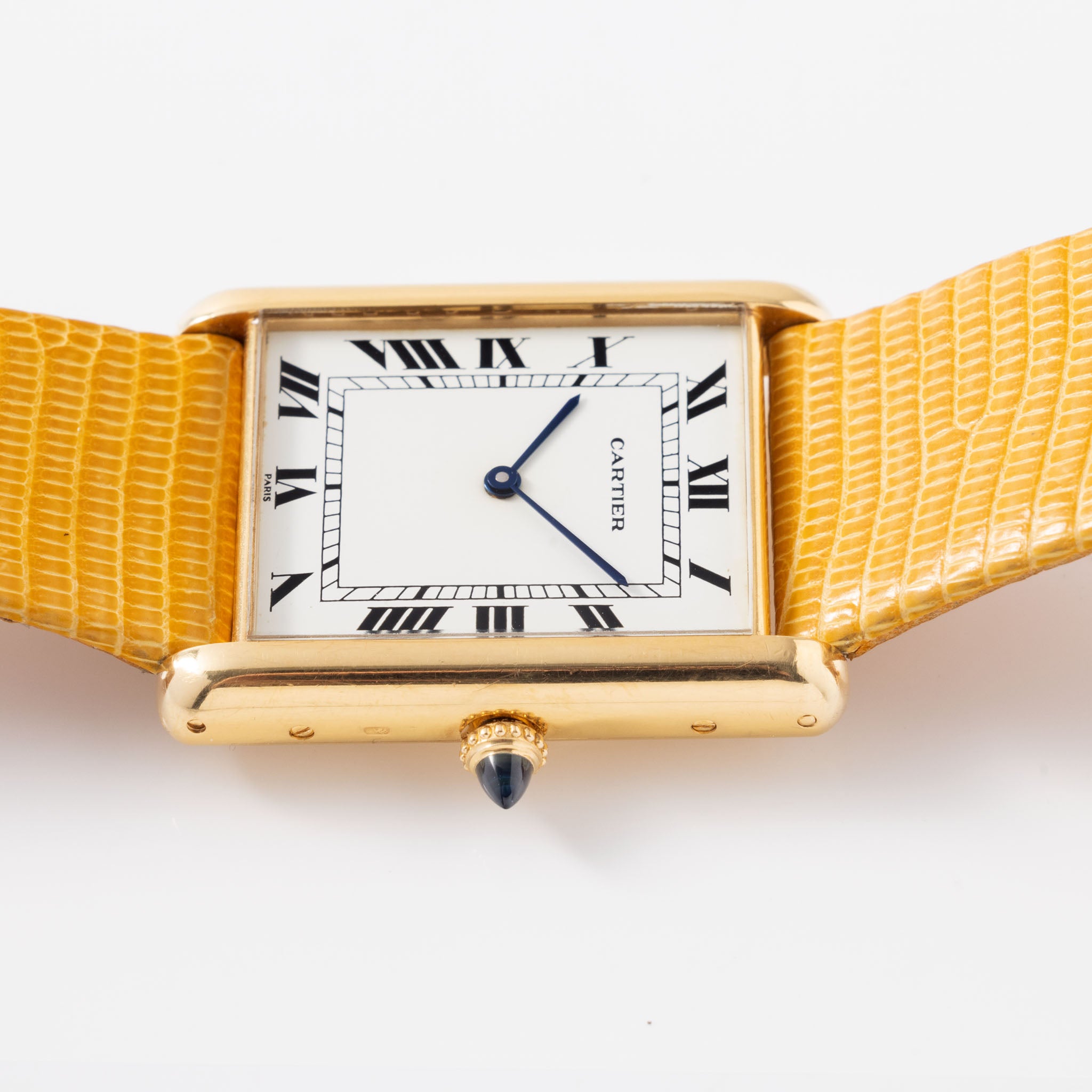 Cartier Tank Jumbo Automatique 18 Karat Gelbgold "Paris Zifferblatt"
