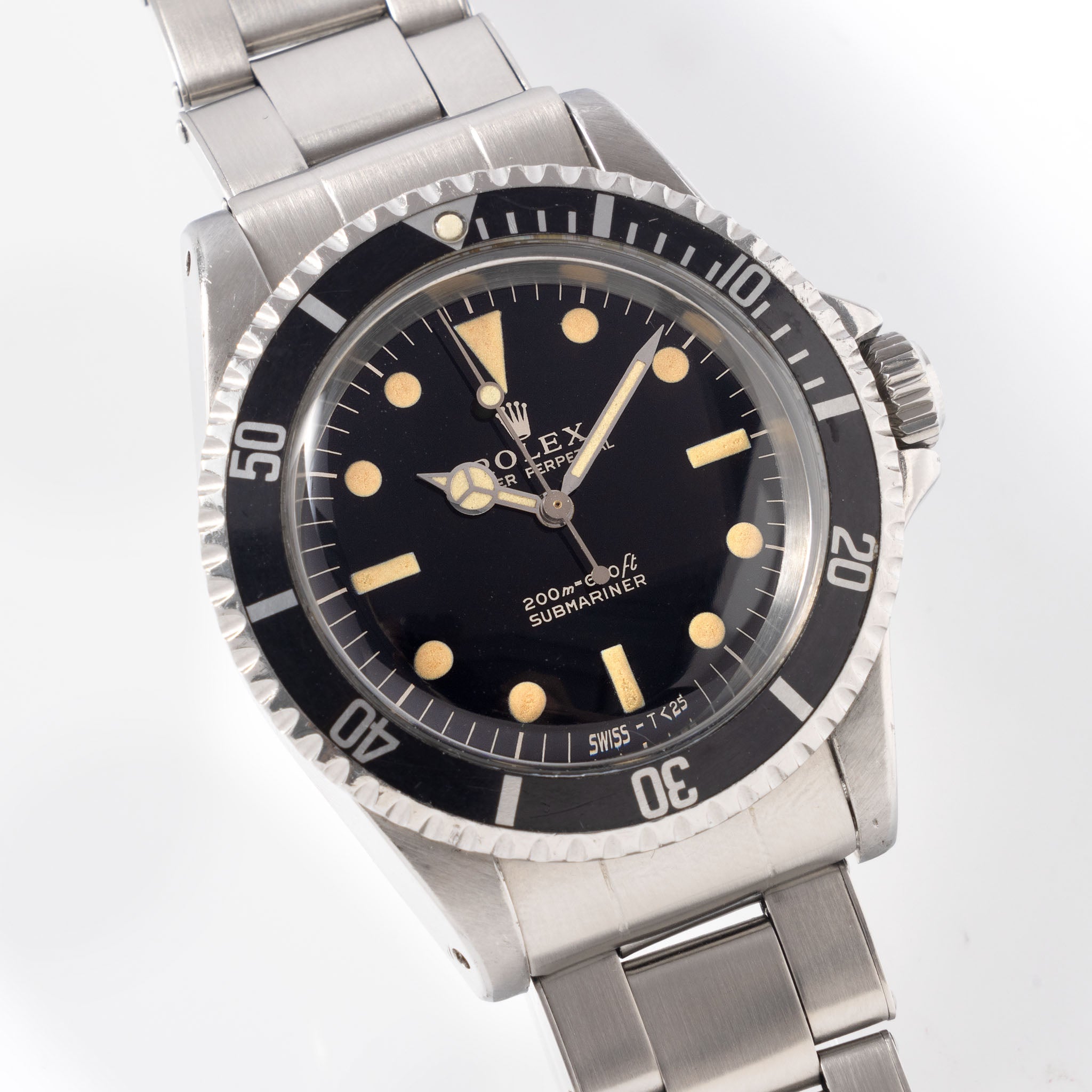 Rolex Submariner Referenz 5513 mit Glänzendem Gilt Zifferblatt aus 1965