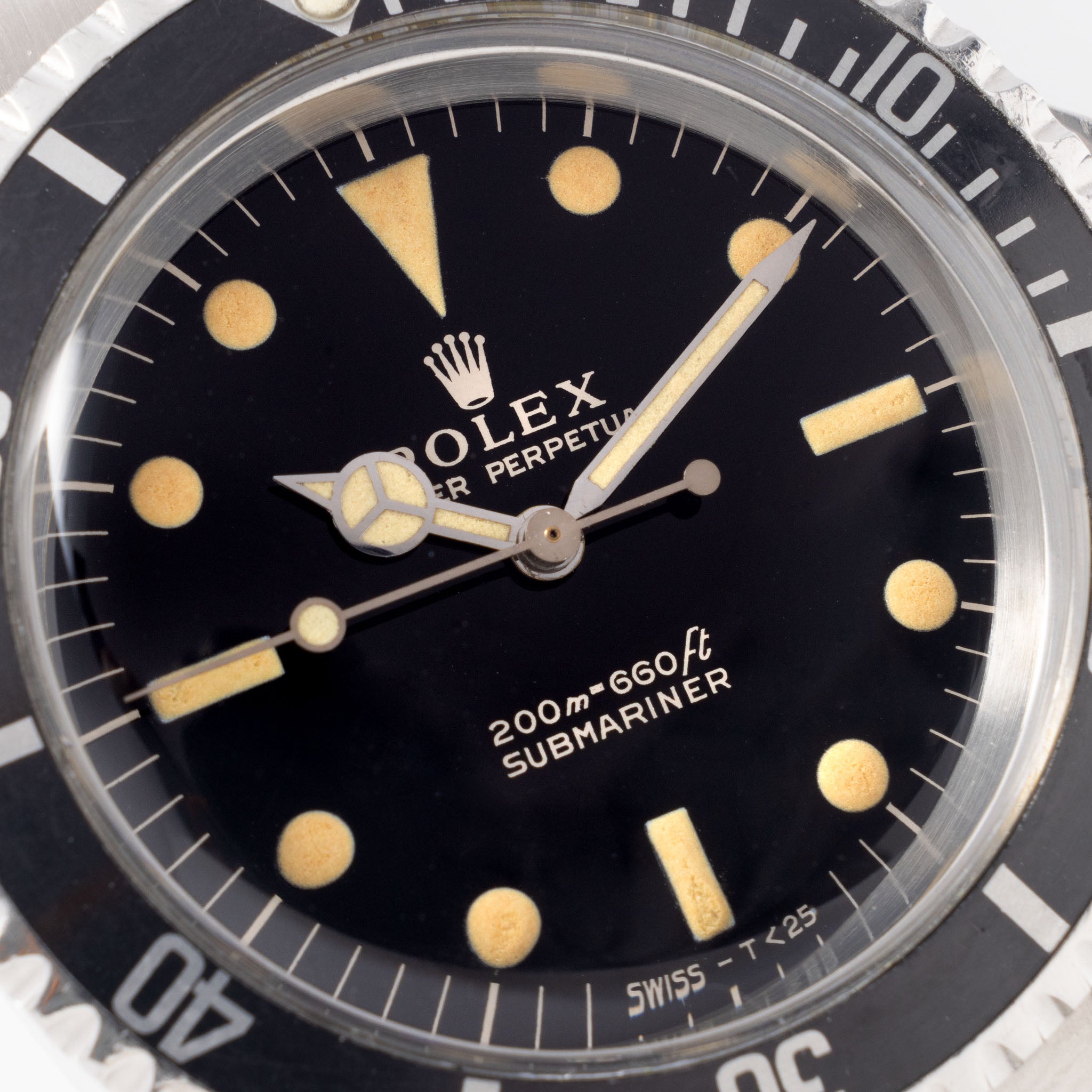 Rolex Submariner Referenz 5513 mit Glänzendem Gilt Zifferblatt aus 1965
