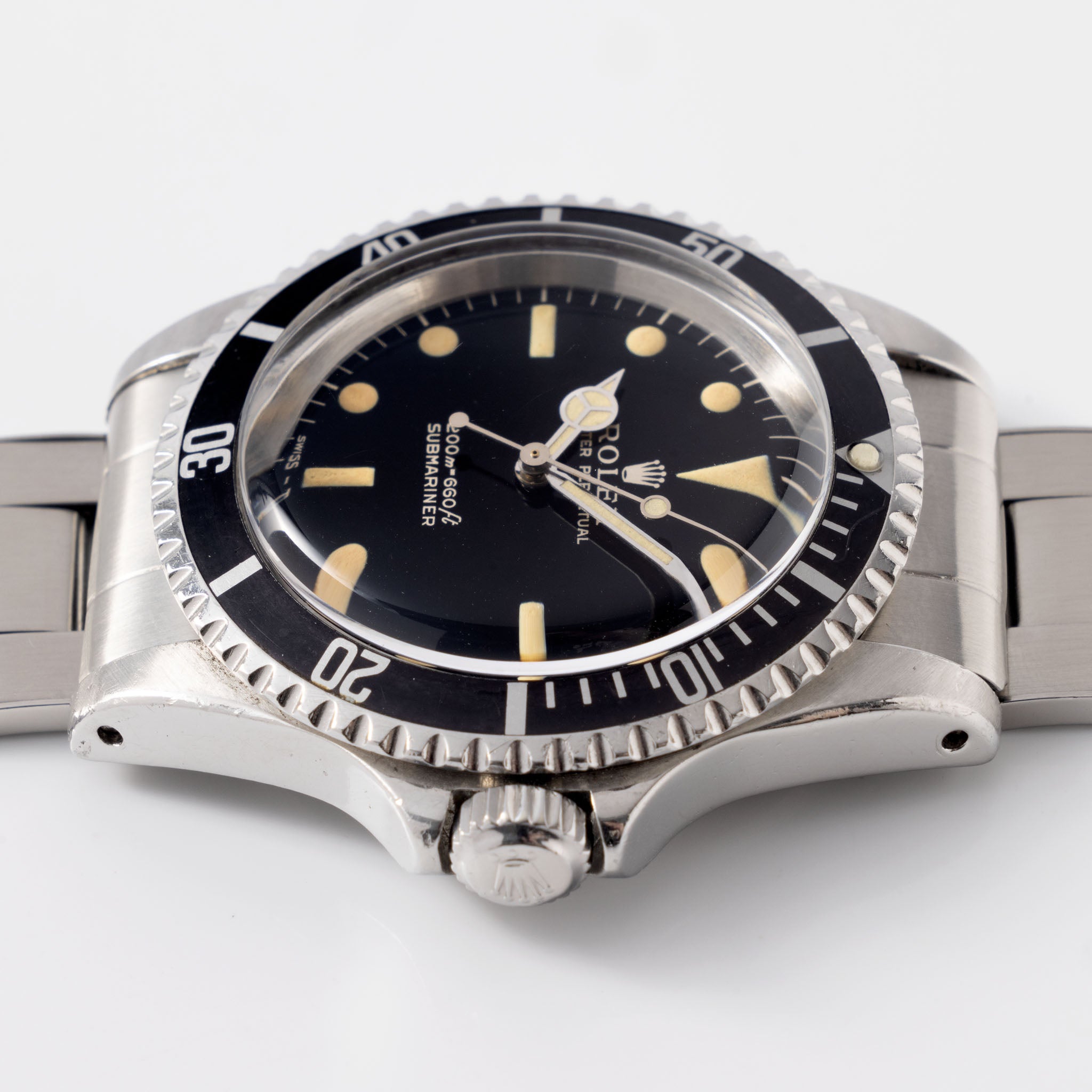 Rolex Submariner Referenz 5513 mit Glänzendem Gilt Zifferblatt aus 1965