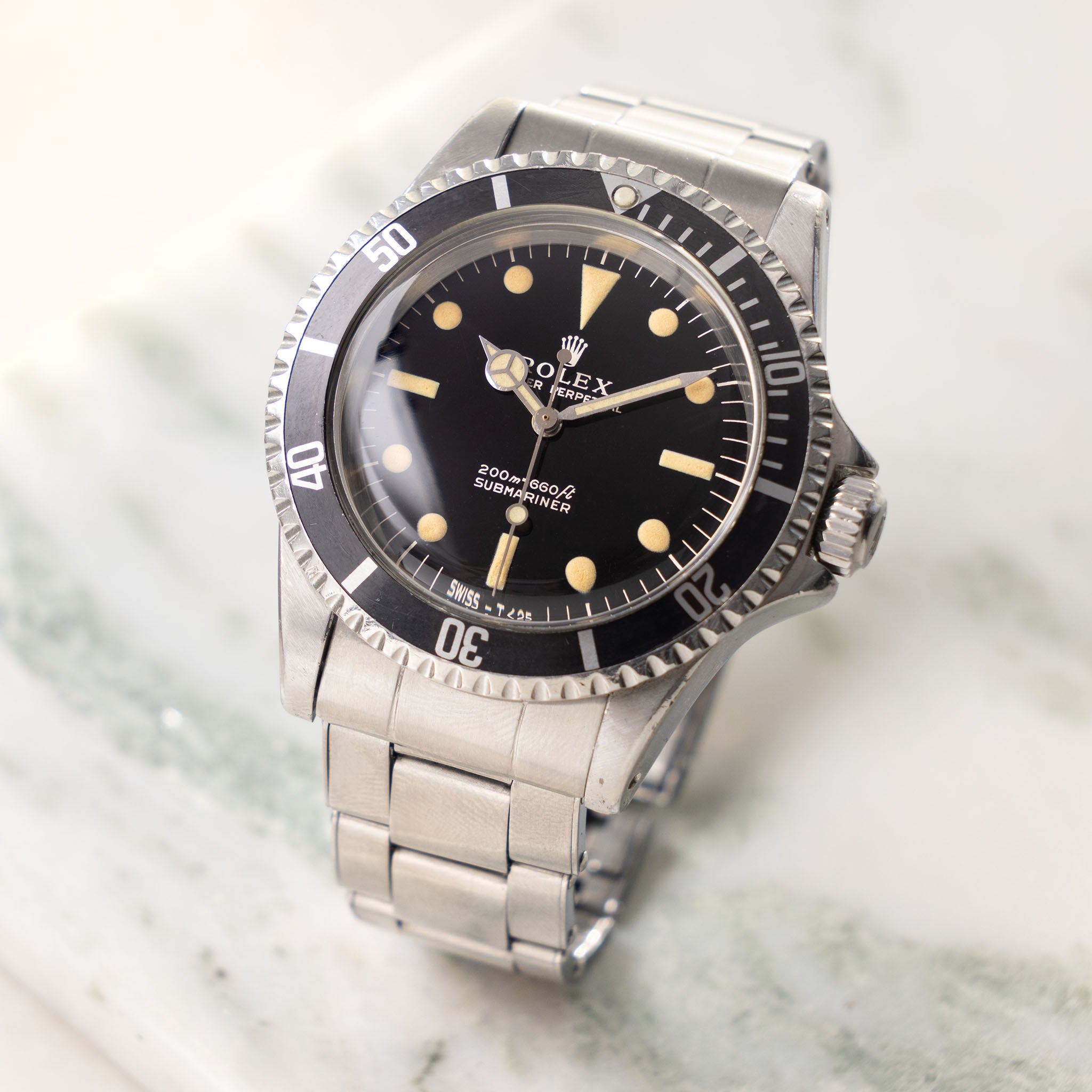 Rolex Submariner Referenz 5513 mit Glänzendem Gilt Zifferblatt aus 1965