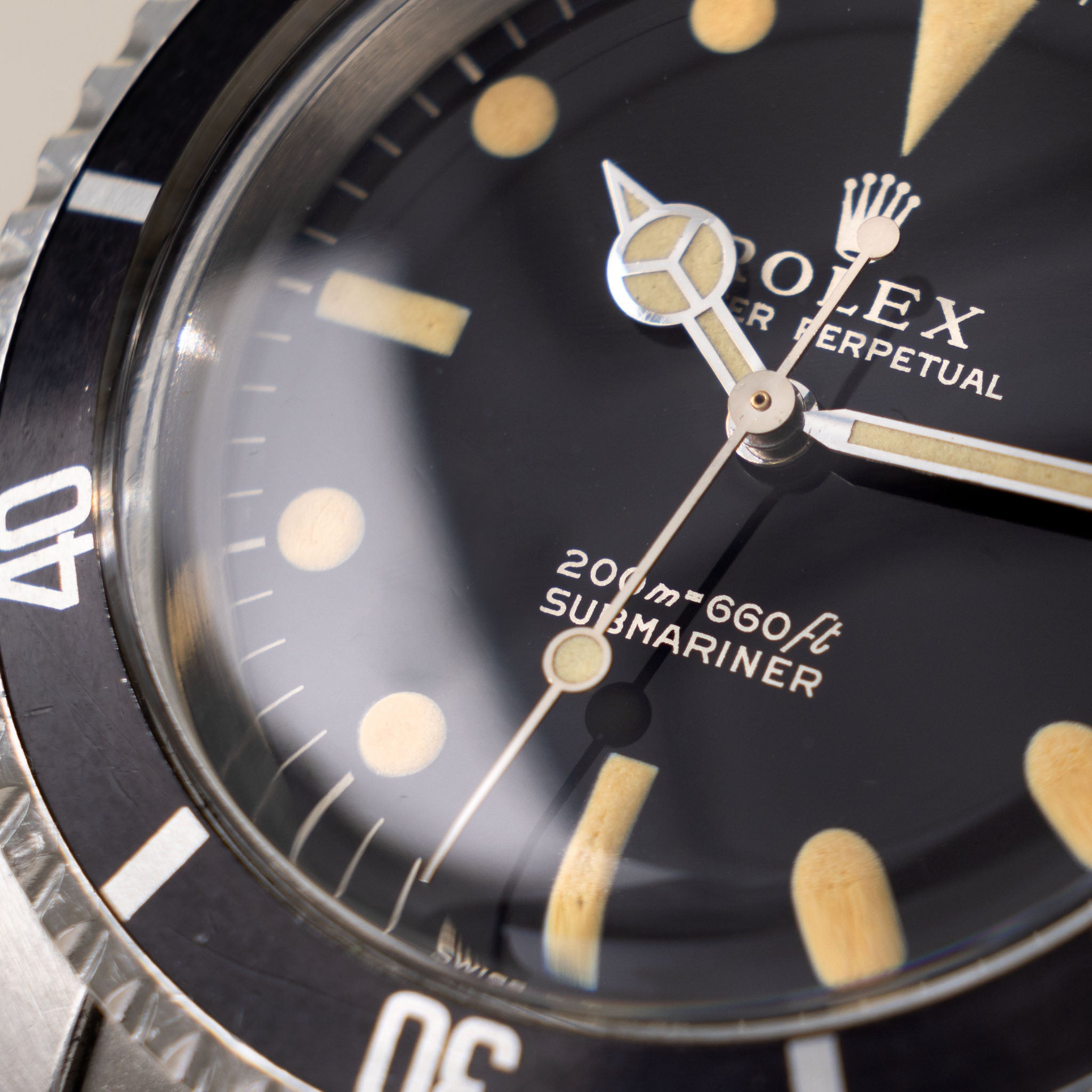 Rolex Submariner Referenz 5513 mit Glänzendem Gilt Zifferblatt aus 1965