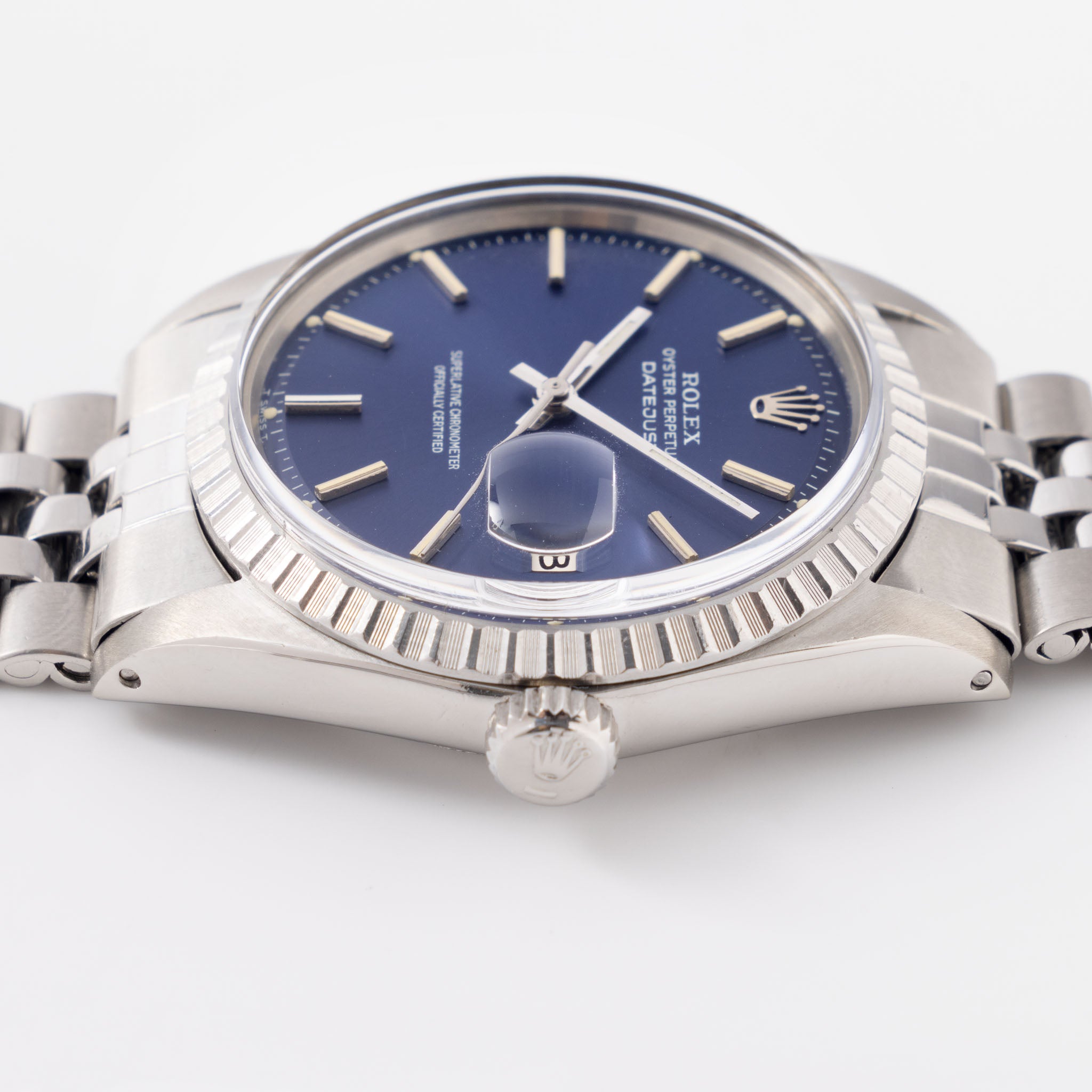 Rolex Datejust 1603 Mit Blauem Soleil Zifferblatt