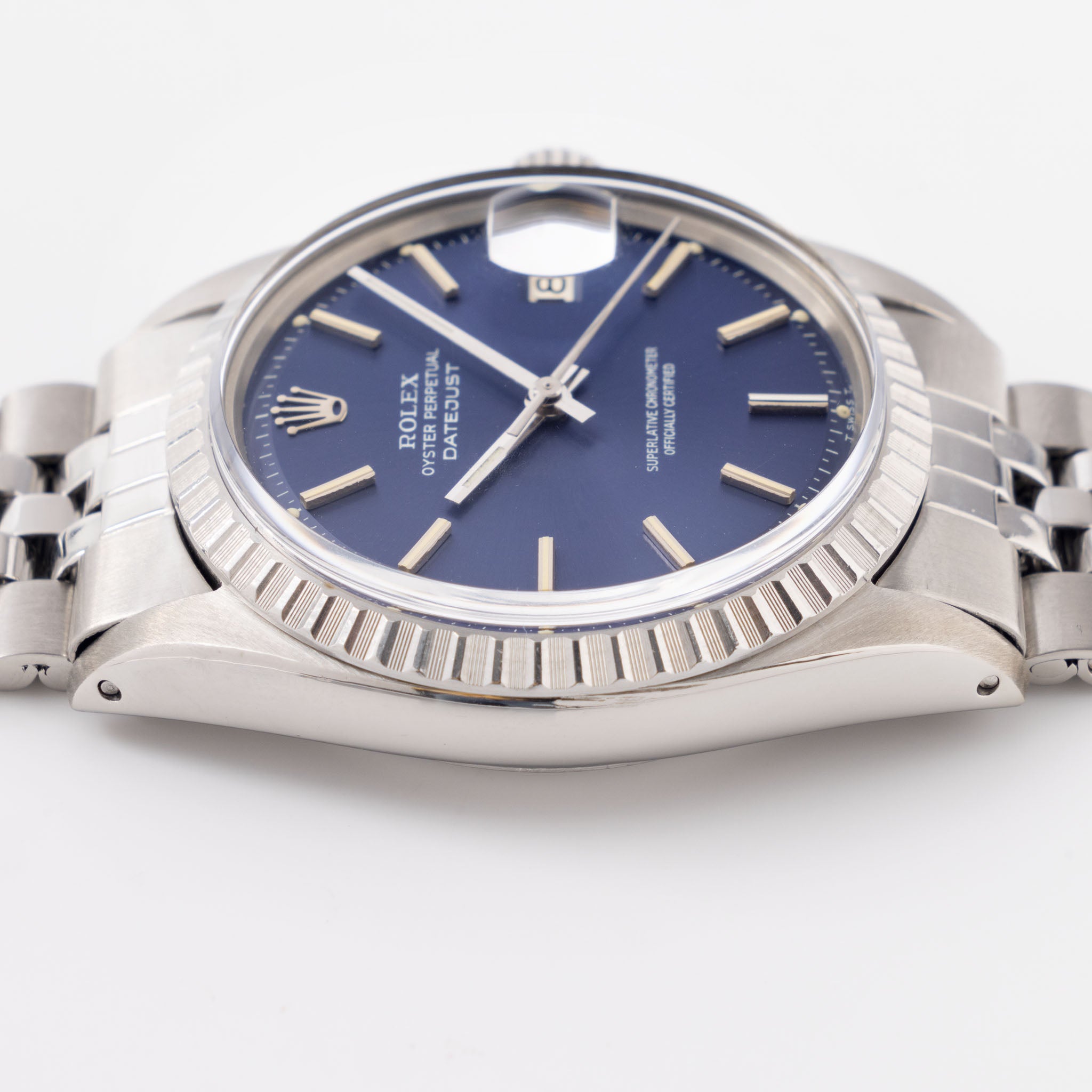 Rolex Datejust 1603 Mit Blauem Soleil Zifferblatt