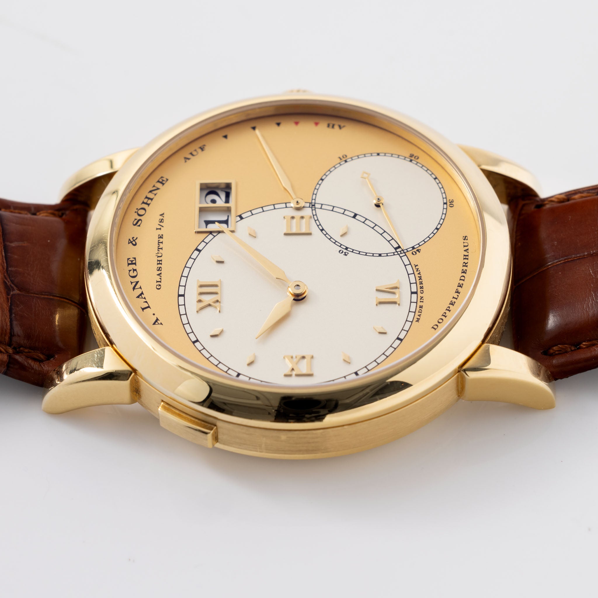 A. Lange & Söhne Grand Lange 1 Referenz 115.021 18 Karat Gelbgold