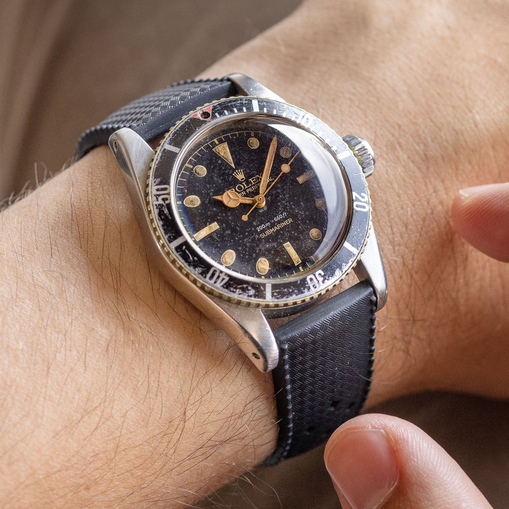 Rolex Submariner ref 6538 "Big Crown" Red Triangle Insert