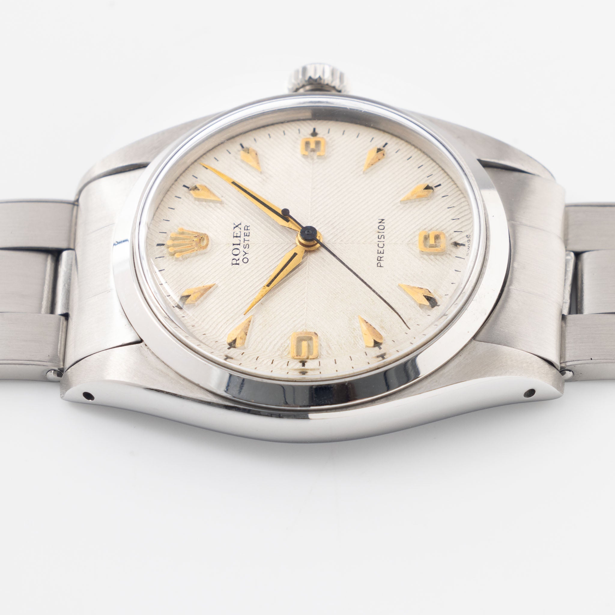 Rolex Oyster Precision Silver Chevron Dial Ref. 6426