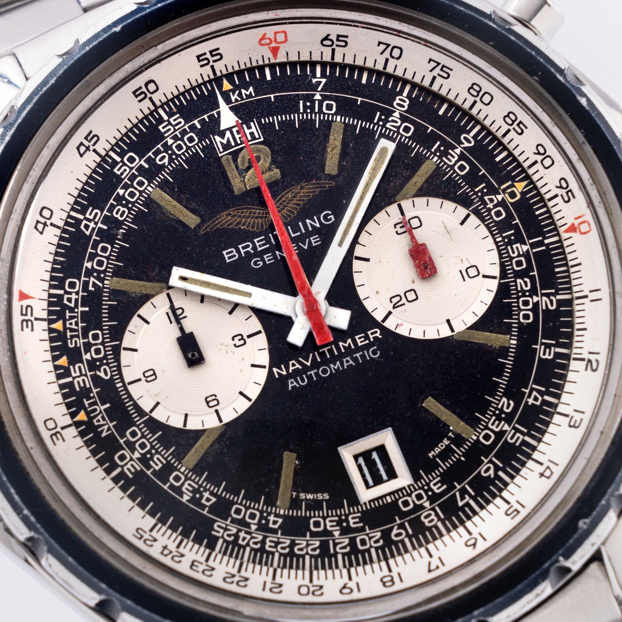 Breitling Navitimer automatic “Iraqi General Youth Training Association” Chronograph Ref. 1806 "Fried Egg"