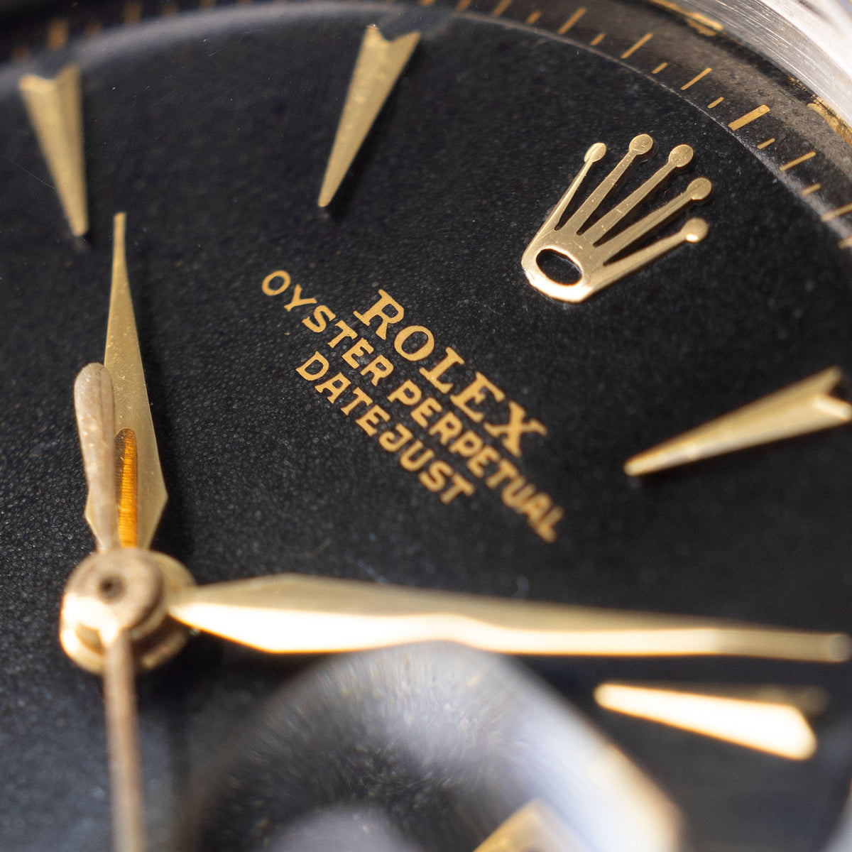Rolex Datejust Gilt Dial ref 6605 Steel and Gold execution