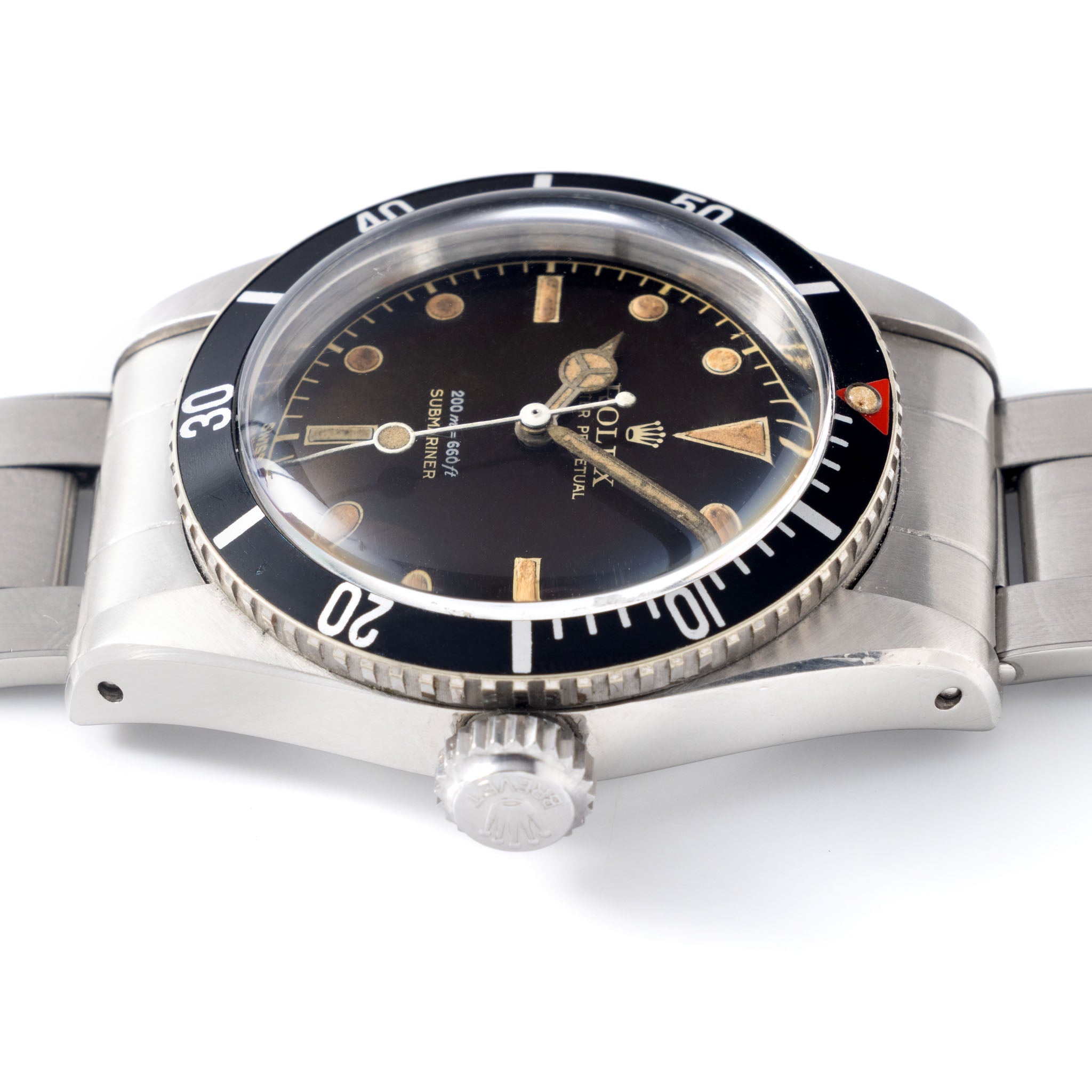 Rolex Submariner 6538 “Big crown” Tropical 2 liner dial