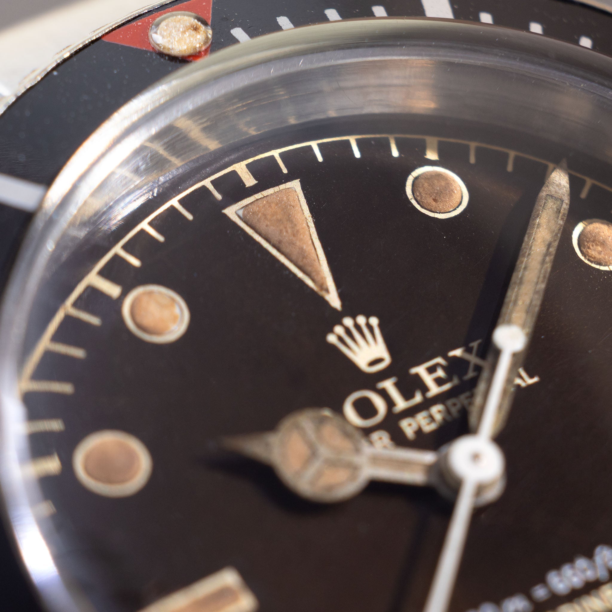 Rolex Submariner 6538 “Big crown” Tropical 2 liner dial