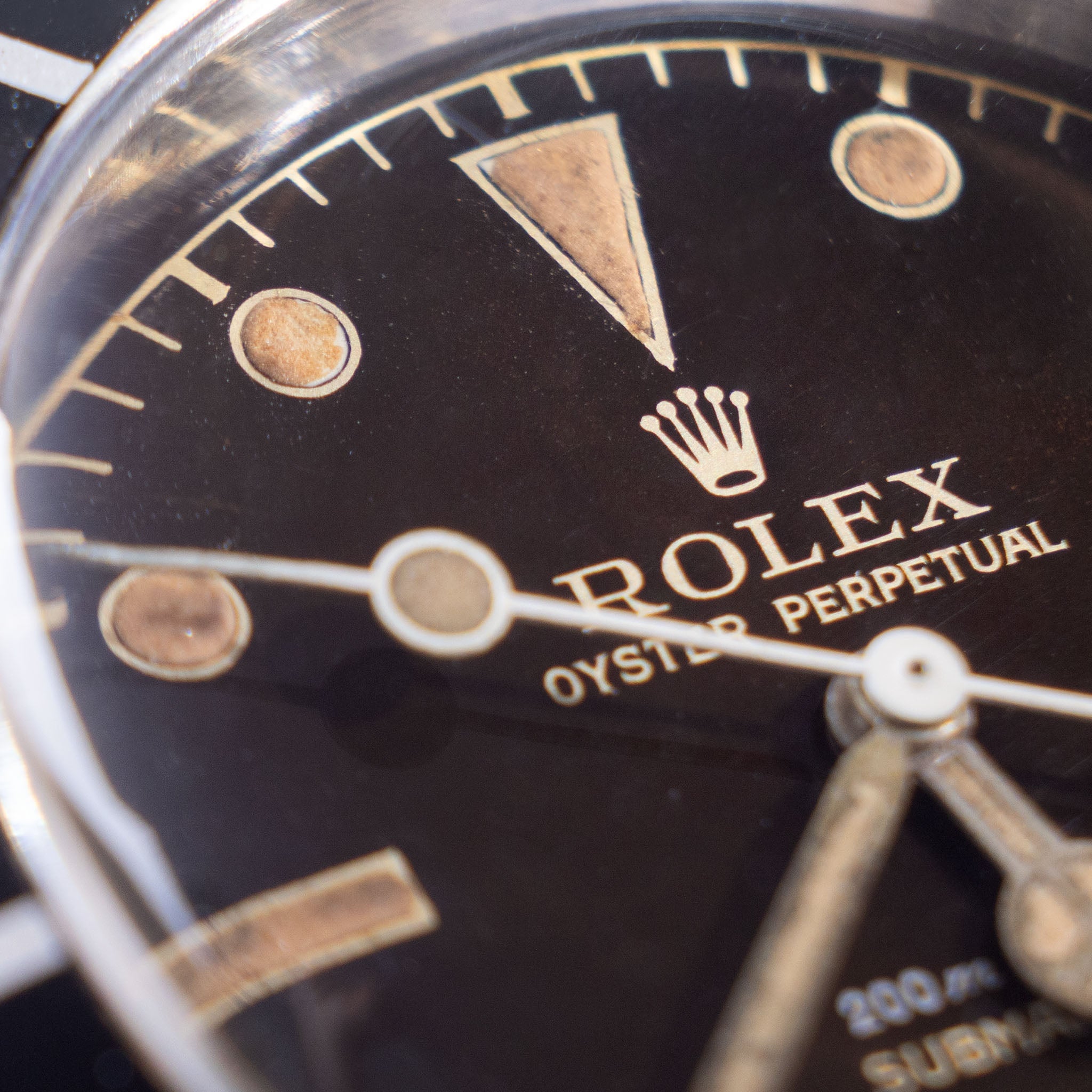 Rolex Submariner 6538 “Big crown” Tropical 2 liner dial