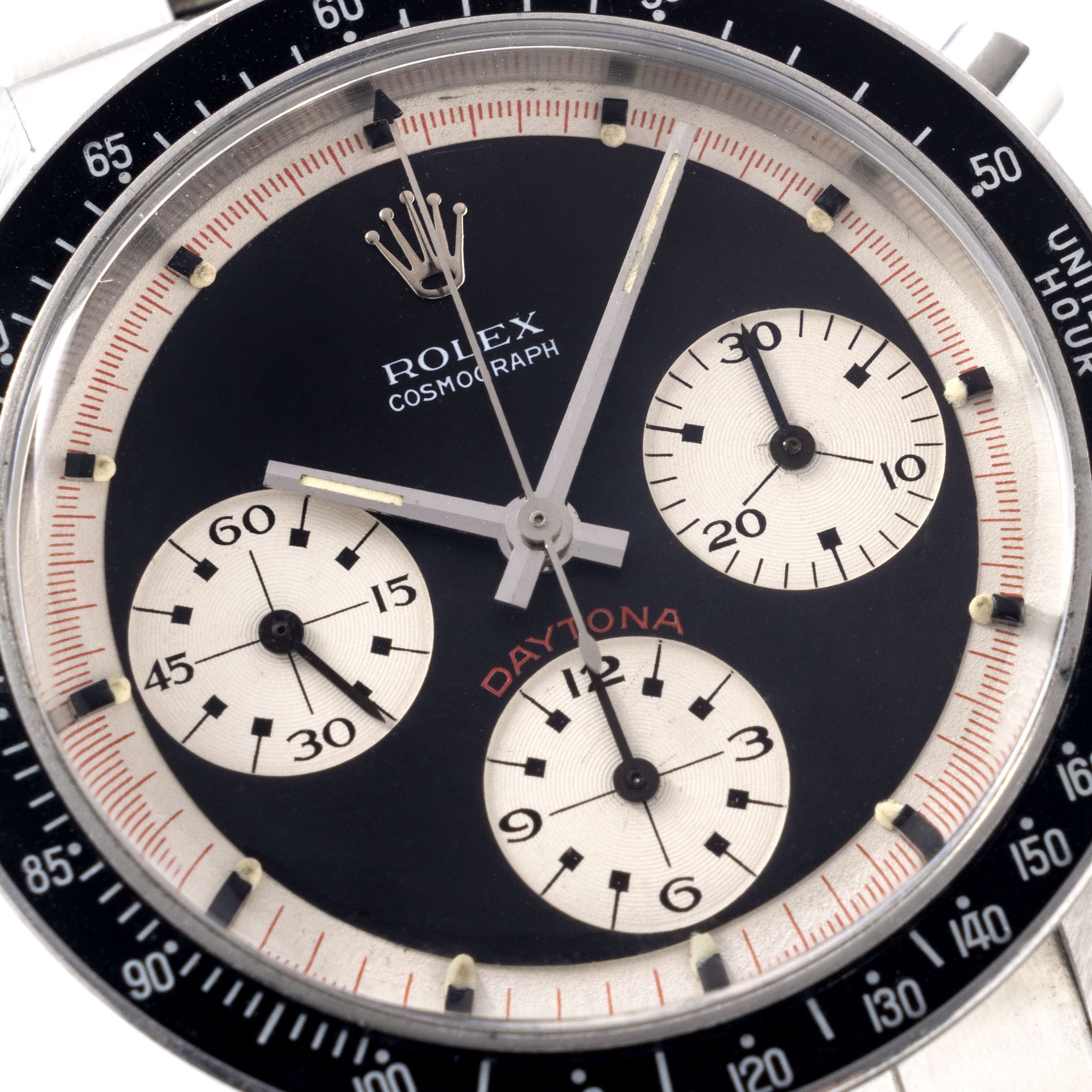 Rolex Cosmograph Daytona 6241 Black Tri-Color Exotic Dial dial with Rolex service papers