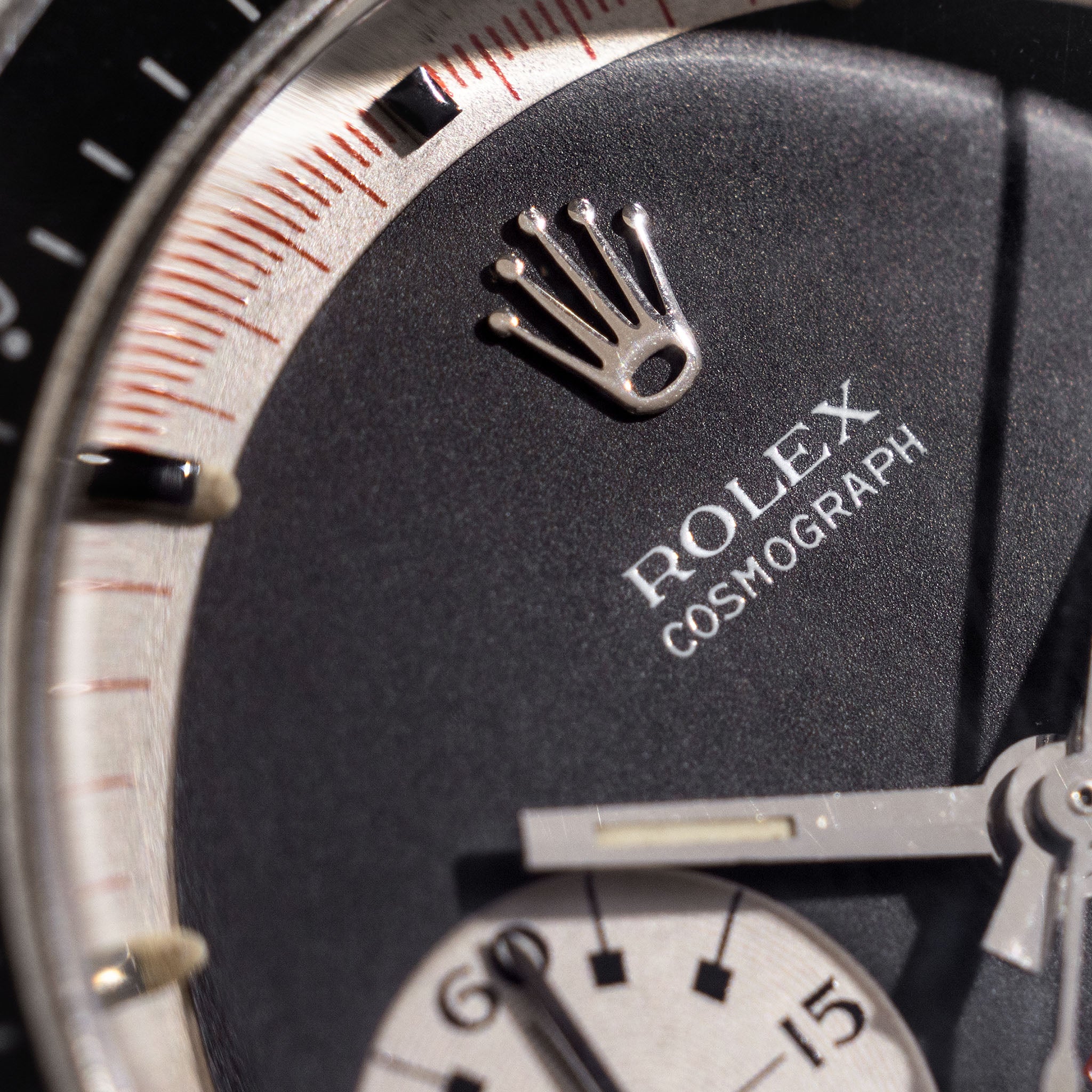 Rolex Cosmograph Daytona 6241 Black Tri-Color Exotic Dial dial with Rolex service papers