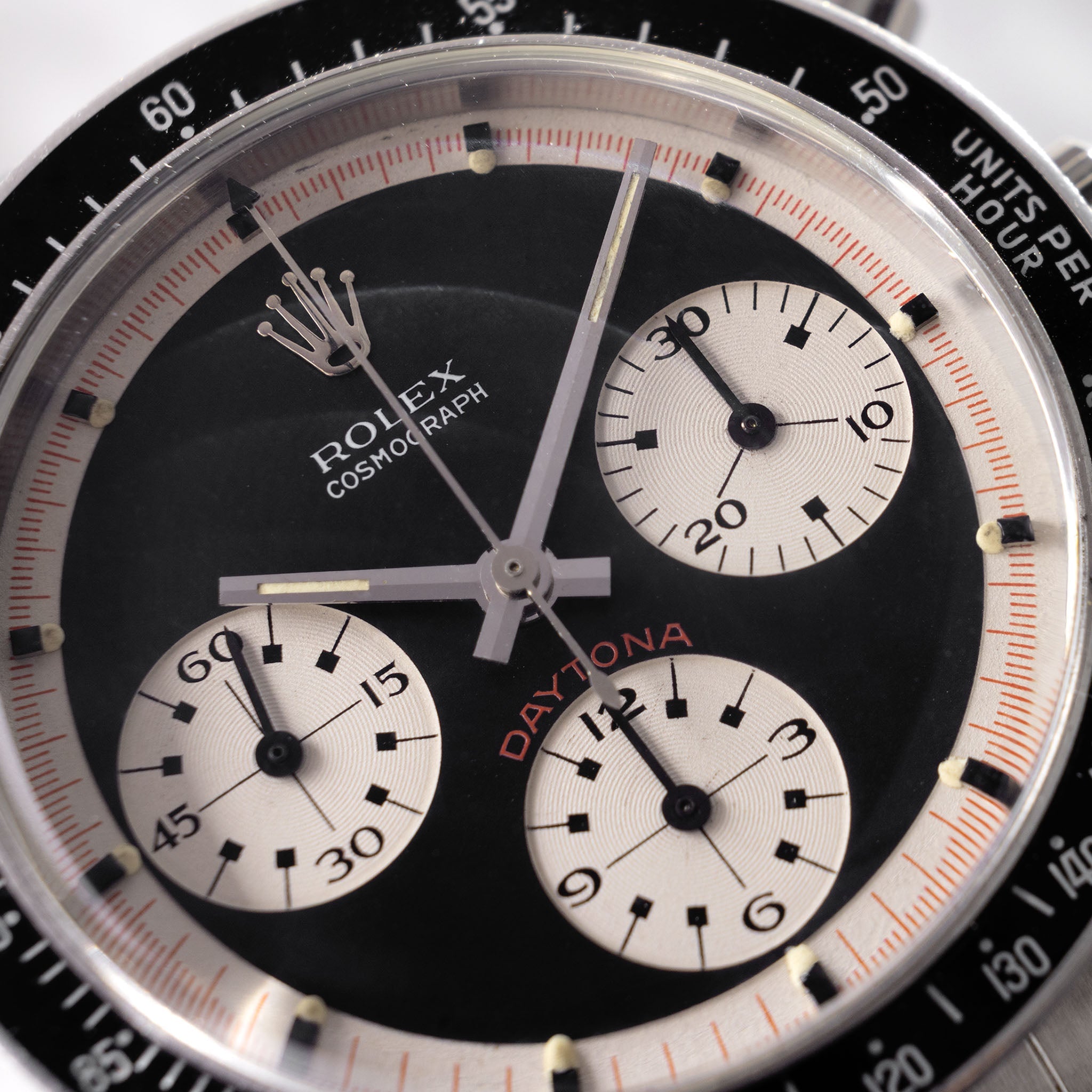 Rolex Cosmograph Daytona 6241 Black Tri-Color Exotic Dial dial with Rolex service papers