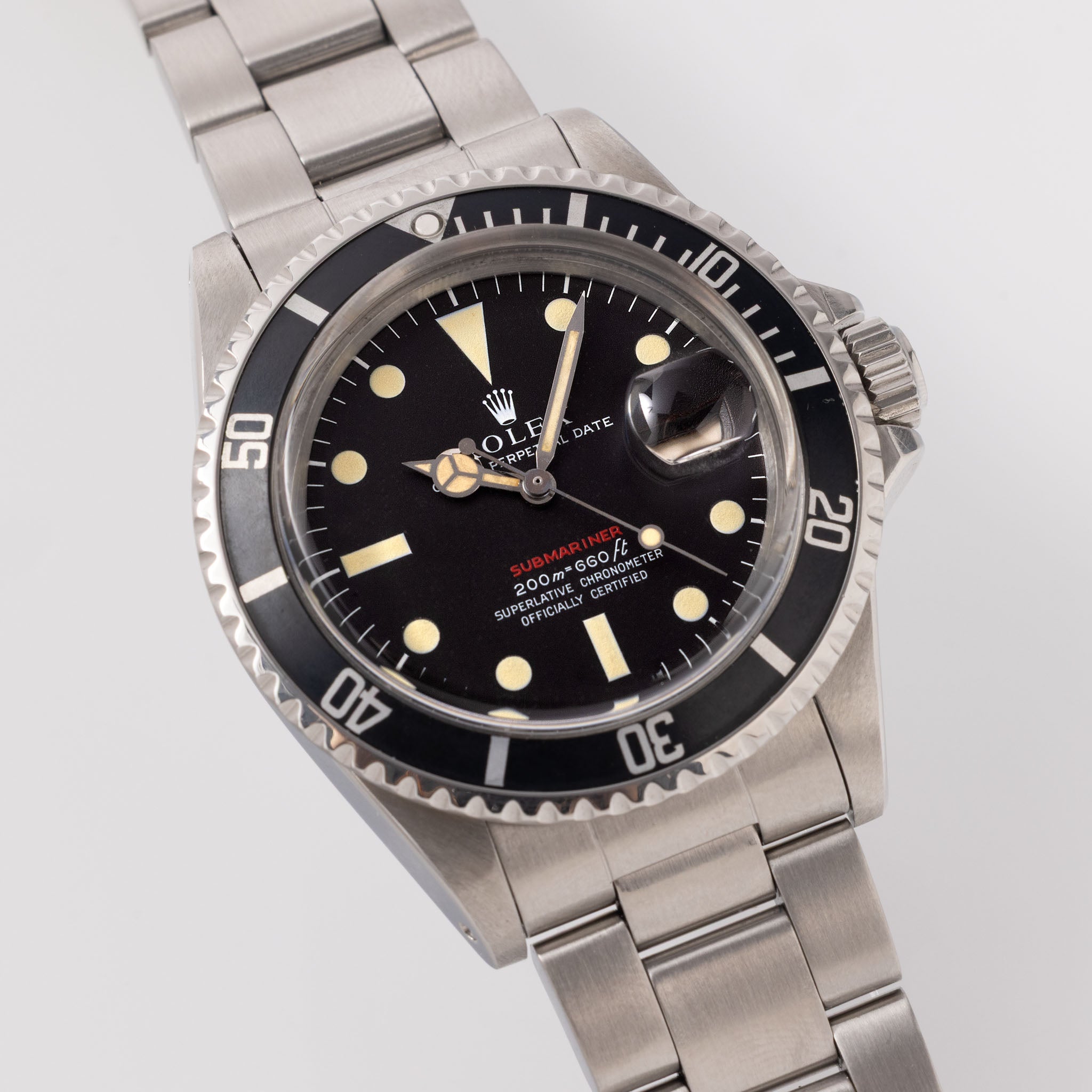 Rolex Submariner Date 1680 “Red Sub” Mk3 Meters First Dial