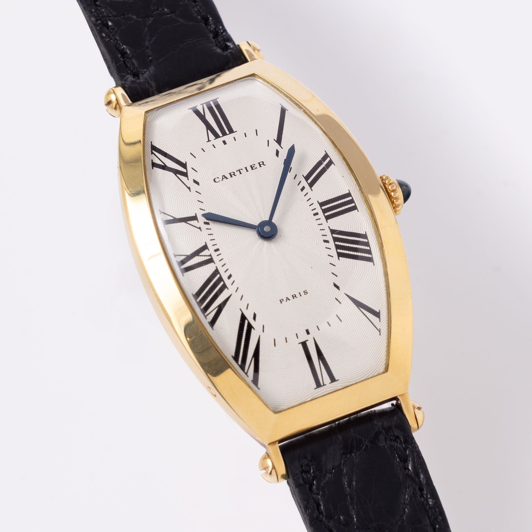 Cartier Tonneau Jumbo "Paris" Guilloché dial Mechanic